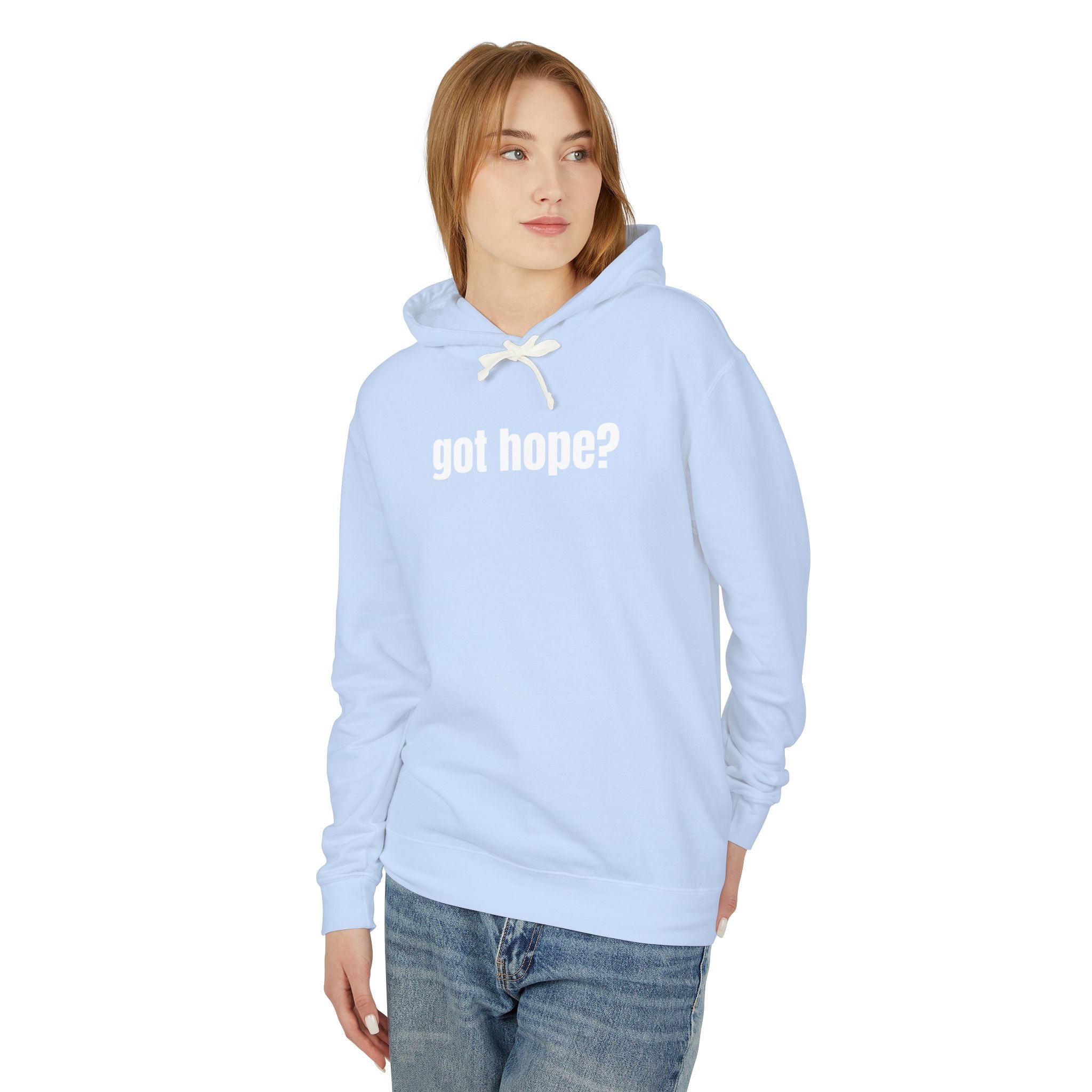 16 - Got Hope? Hoodie — Comfort Colors Minimalist Inspirational Pullover