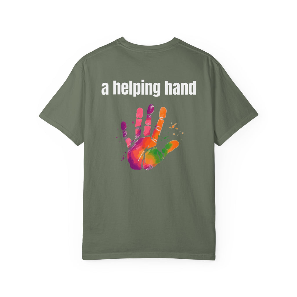 Multi Colors 315  “A Helping Hand” Graphic T-Shirt