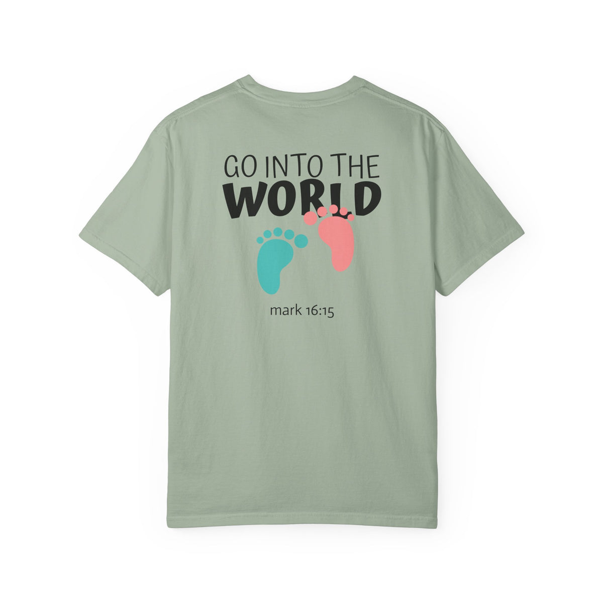 01 - Multi Colors “Go Into the World” Graphic T-Shirt
