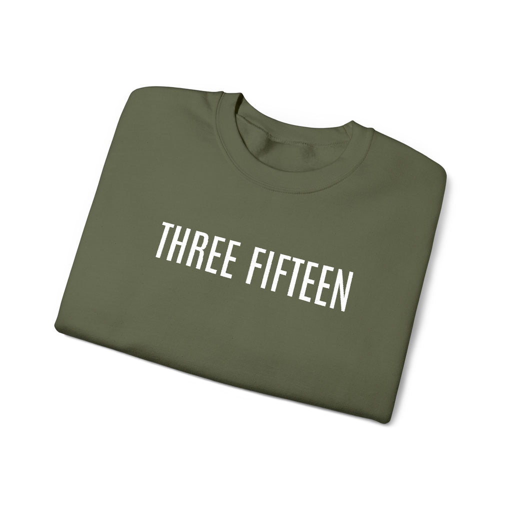 15 - Three Fifteen Embroidered Multi Colors Crewneck Sweatshirt — Minimal Black Graphic Pullover