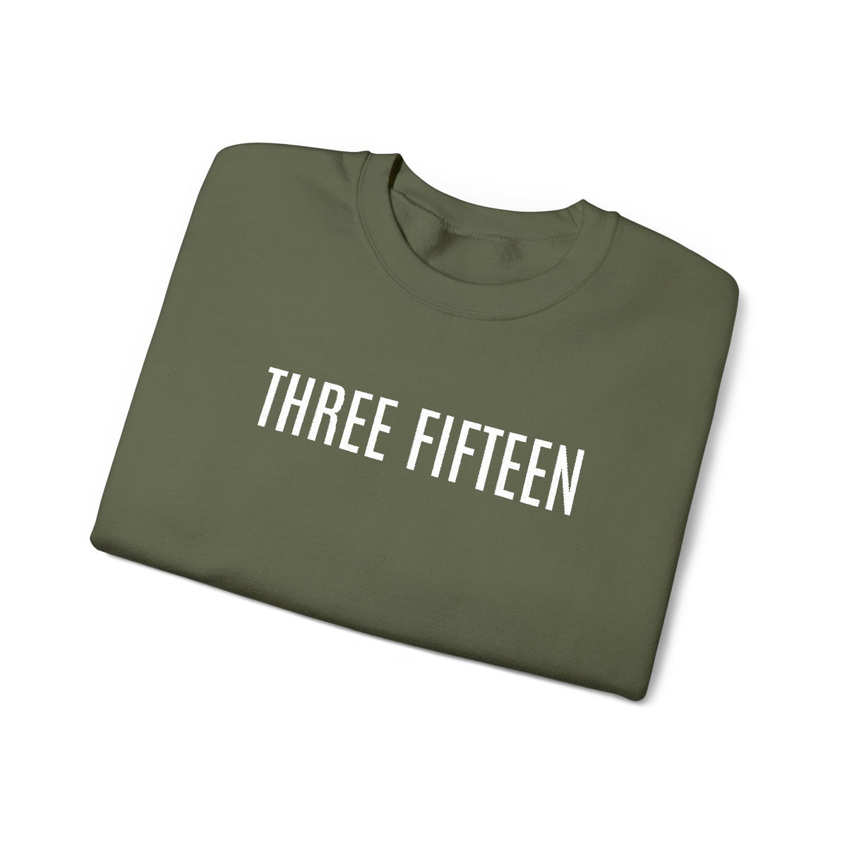 15 - Three Fifteen Embroidered Multi Colors Crewneck Sweatshirt — Minimal Black Graphic Pullover