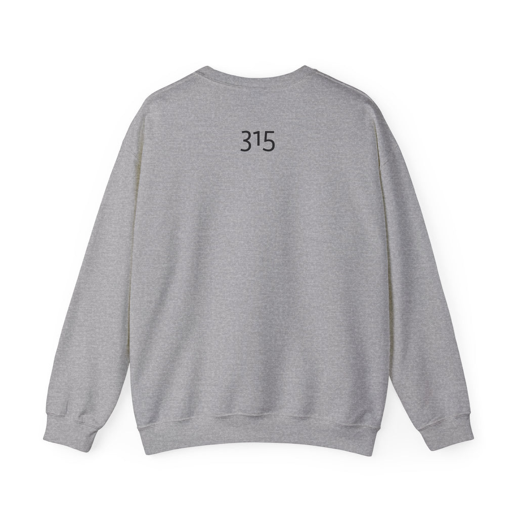 15 - Minimal TF three fifteen overlay Logo Sweatshirt — Casual Unisex Crewneck