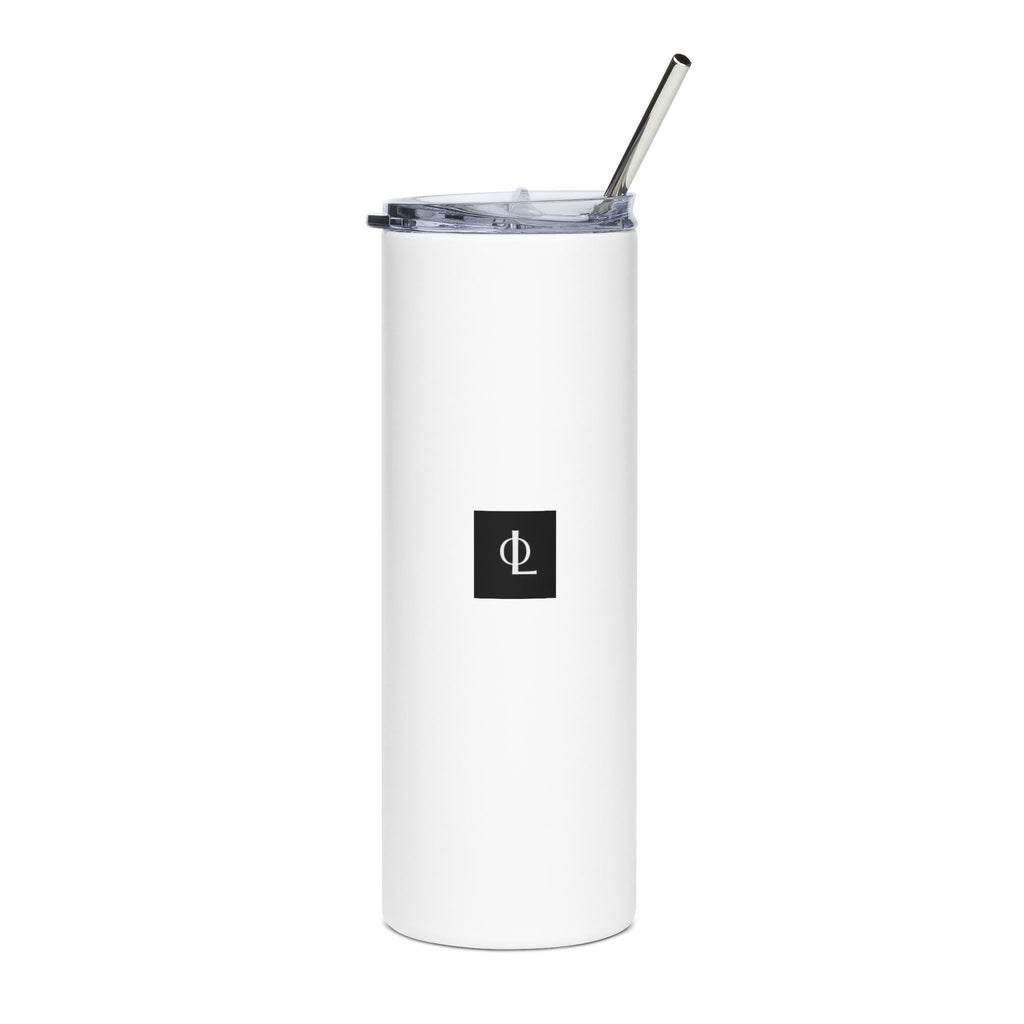 Outcome Leadership- 20oz Stainless Steel Tumbler – Minimal Matte White Travel Cup