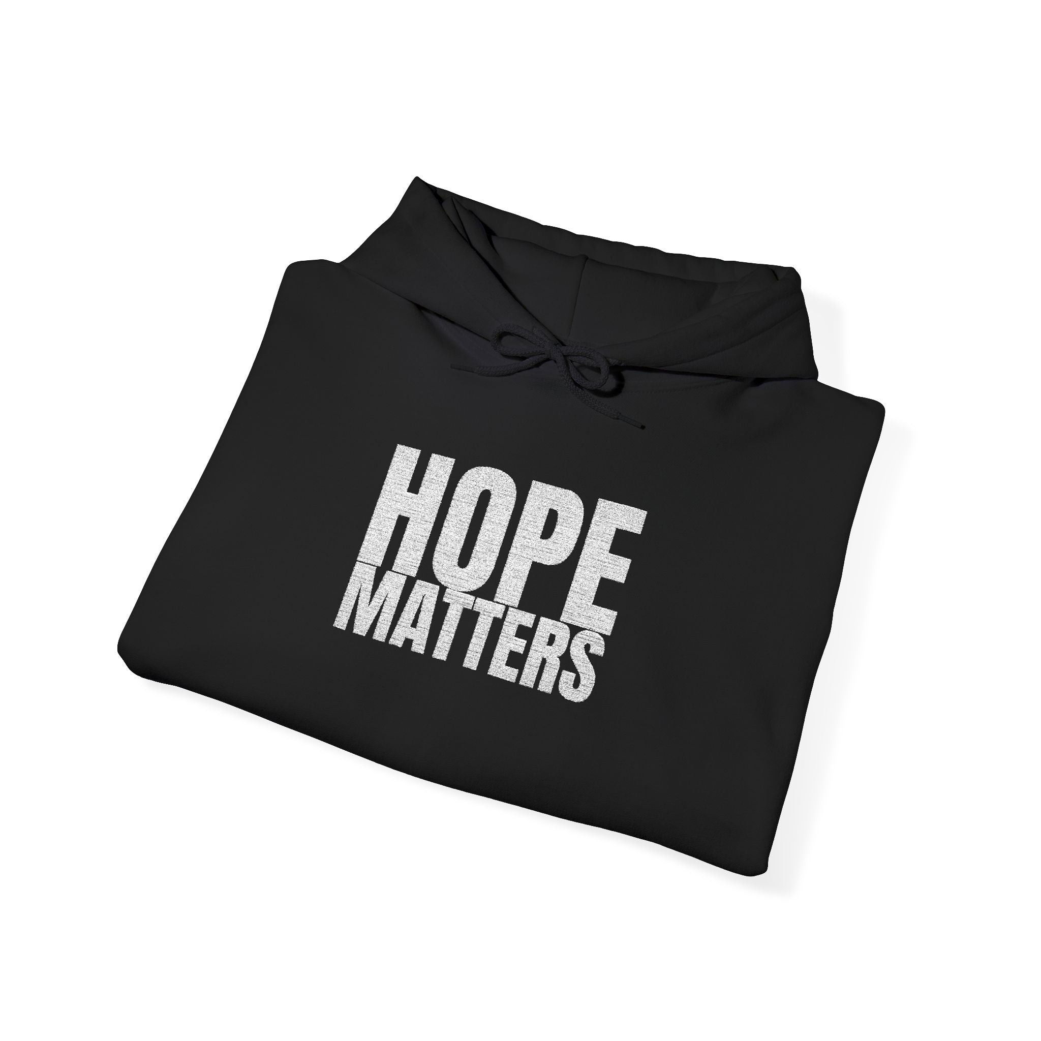 Multi Color - Hope Matters - Hoodie — Minimal Black Square Anchor Logo Pullover