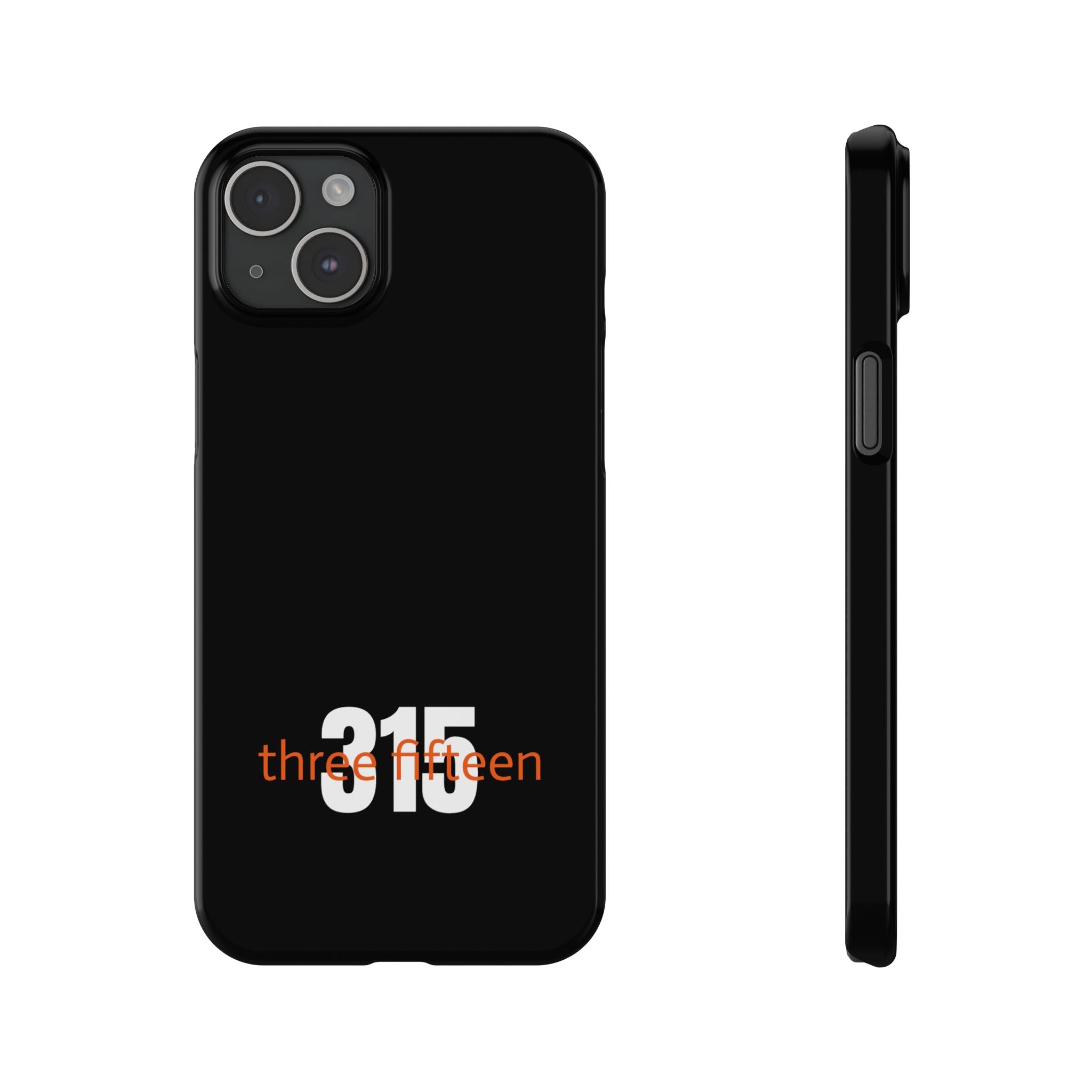 36 - Phone case 315 Slim Phone Case — Motivational Black Protective Cover