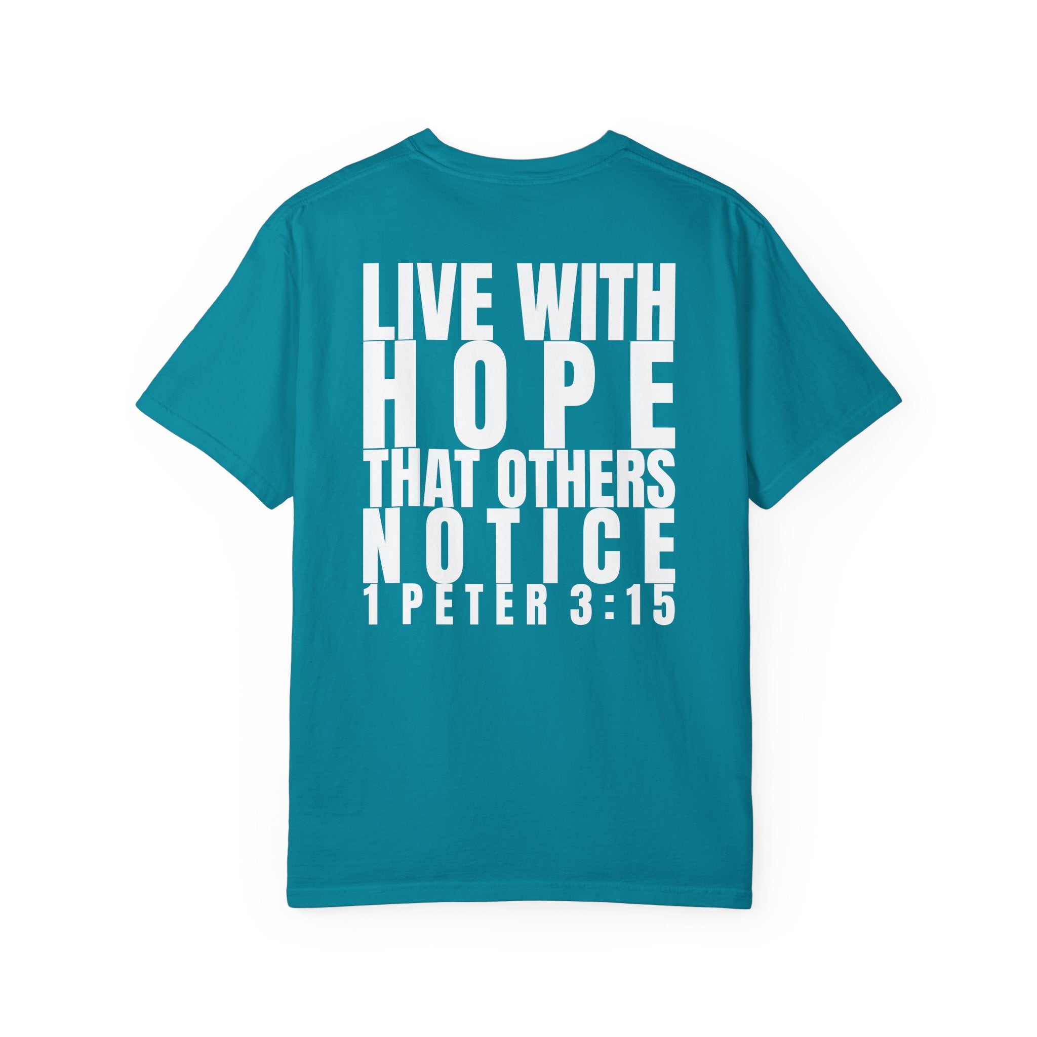 315 Multi Colors 315   “Live with Hope” Graphic T-Shirt