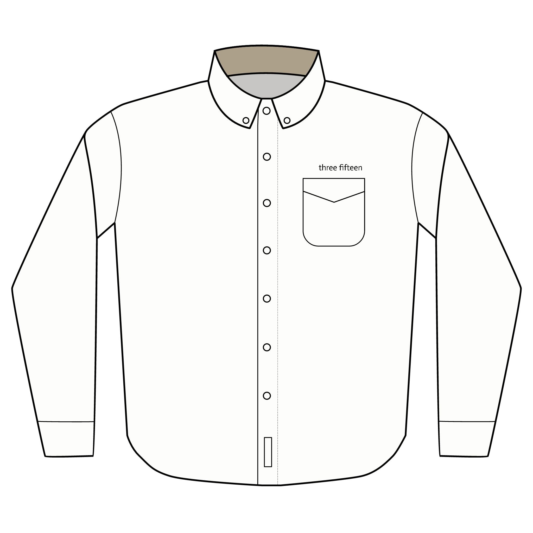 14 - Dress Shirt - Multi Color Embroidered Long Sleeve Shirt for Custom Style