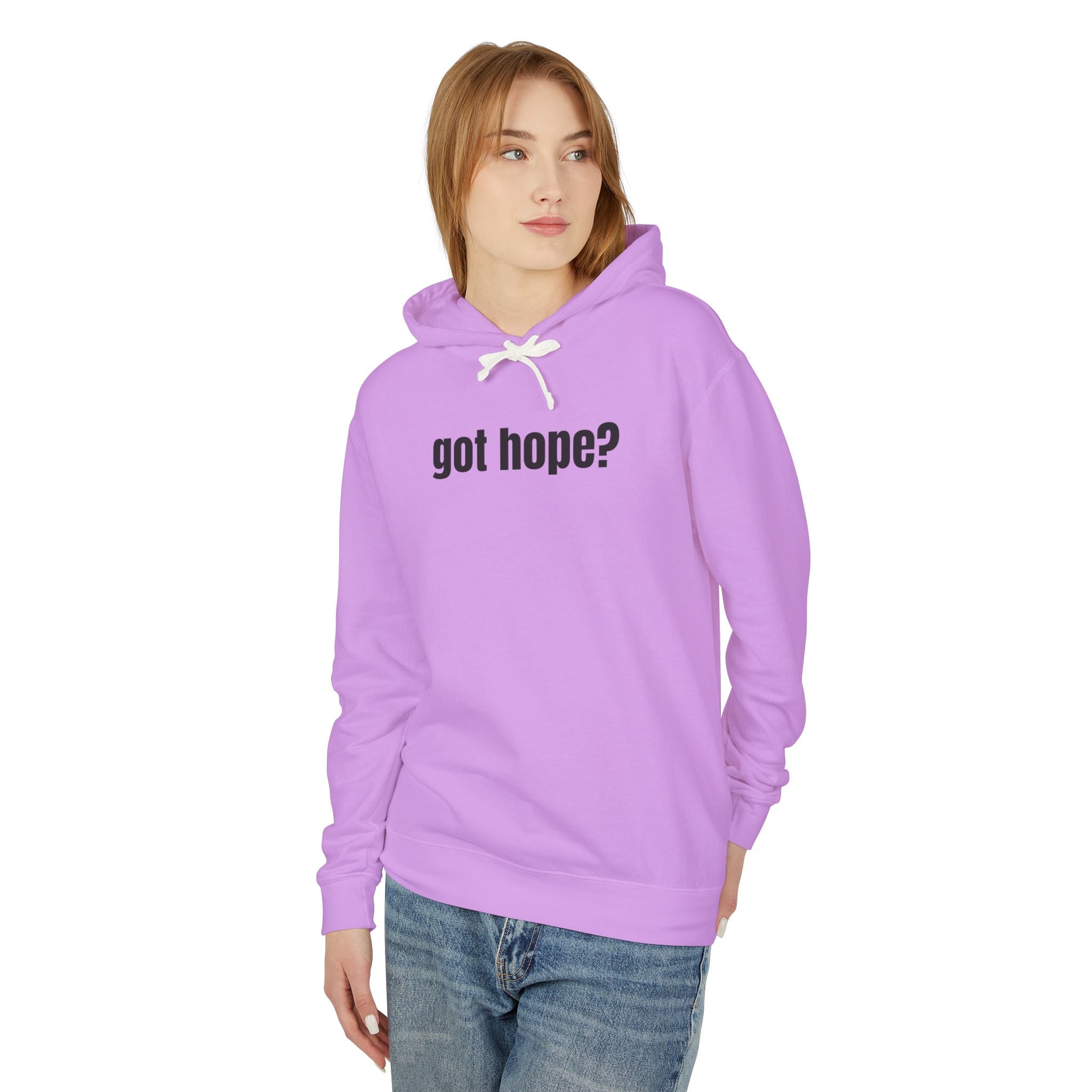 16 - Got Hope? Hoodie — Comfort Colors Minimalist Inspirational Pullover