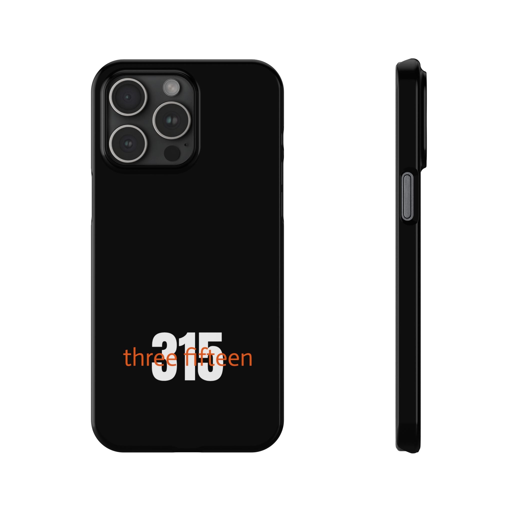 36 - Phone case 315 Slim Phone Case — Motivational Black Protective Cover