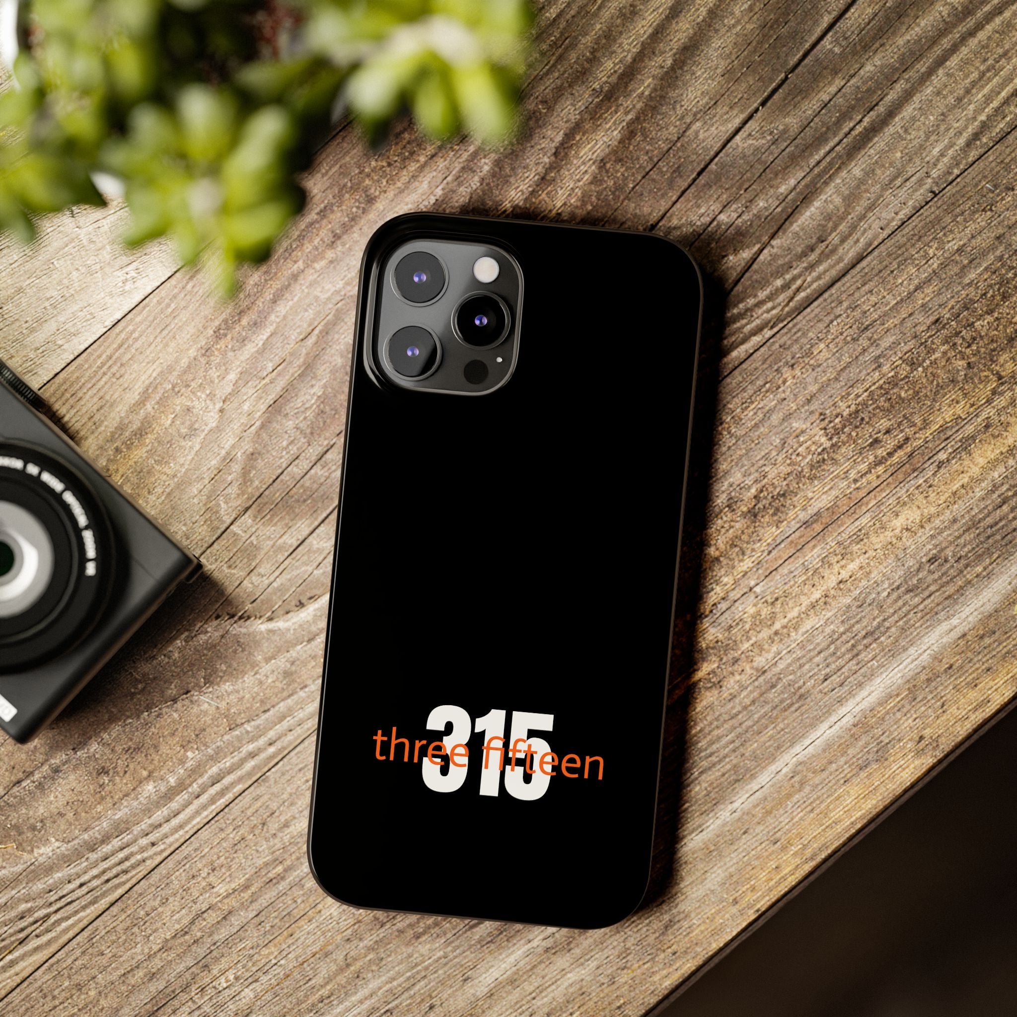 36 - Phone case 315 Slim Phone Case — Motivational Black Protective Cover