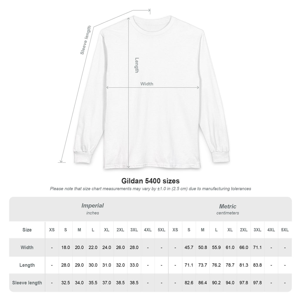 12 - Long Sleeve Multi Colors Gildan T-Shirt — "three15teen" Minimal Number Graphic