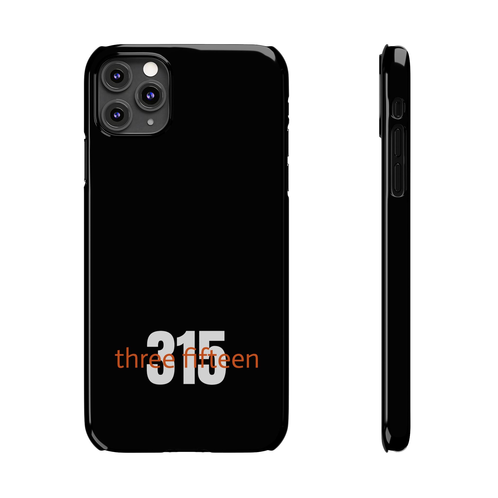 36 - Phone case 315 Slim Phone Case — Motivational Black Protective Cover