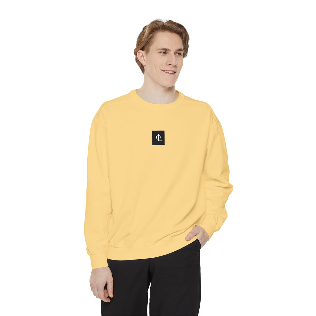 Multi Color - Outcome Leadership Embroidered 315 Minimalist Logo Sweatshirt — White Crewneck Casual Pullover