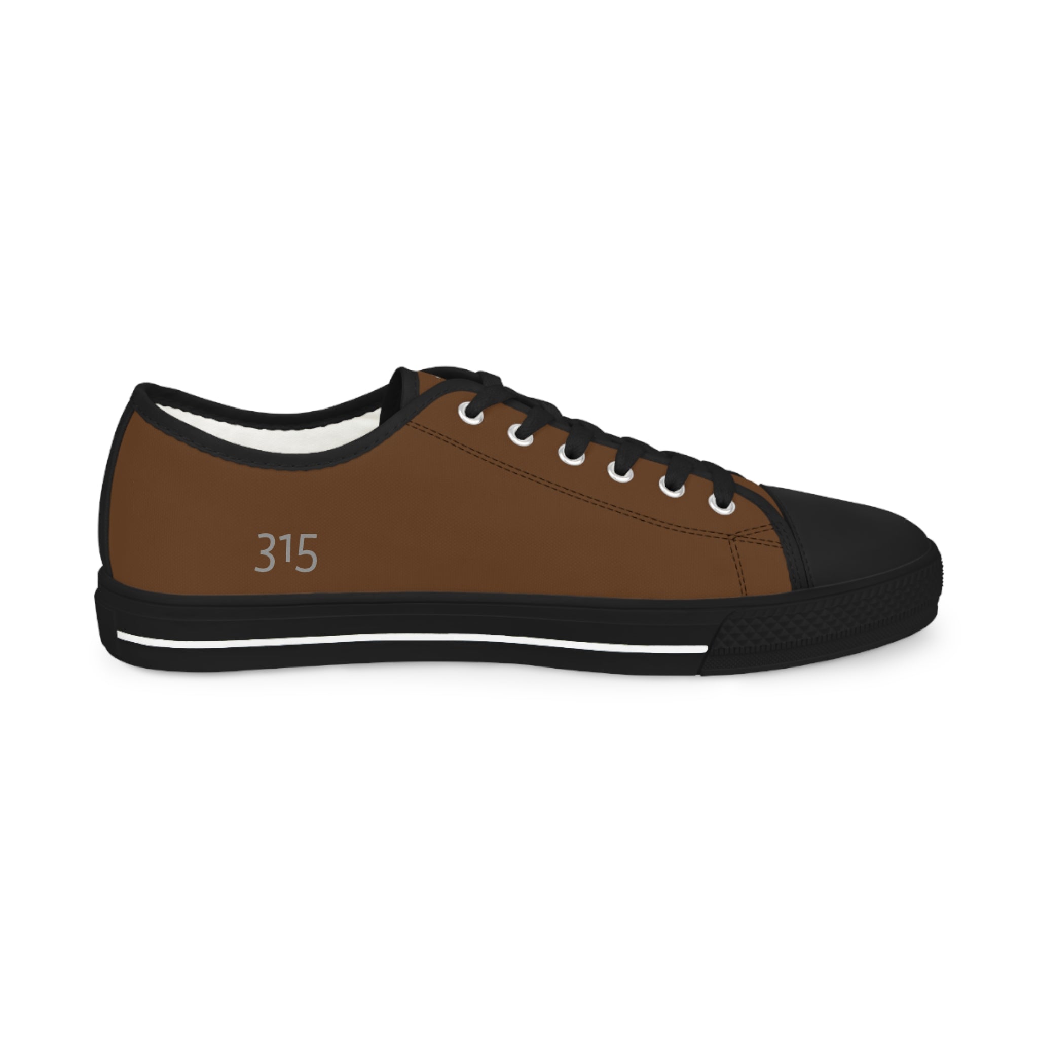 31 - Men's Low Top Sneakers TF — Minimal Grey Canvas Shoes with '315' Side Graphic