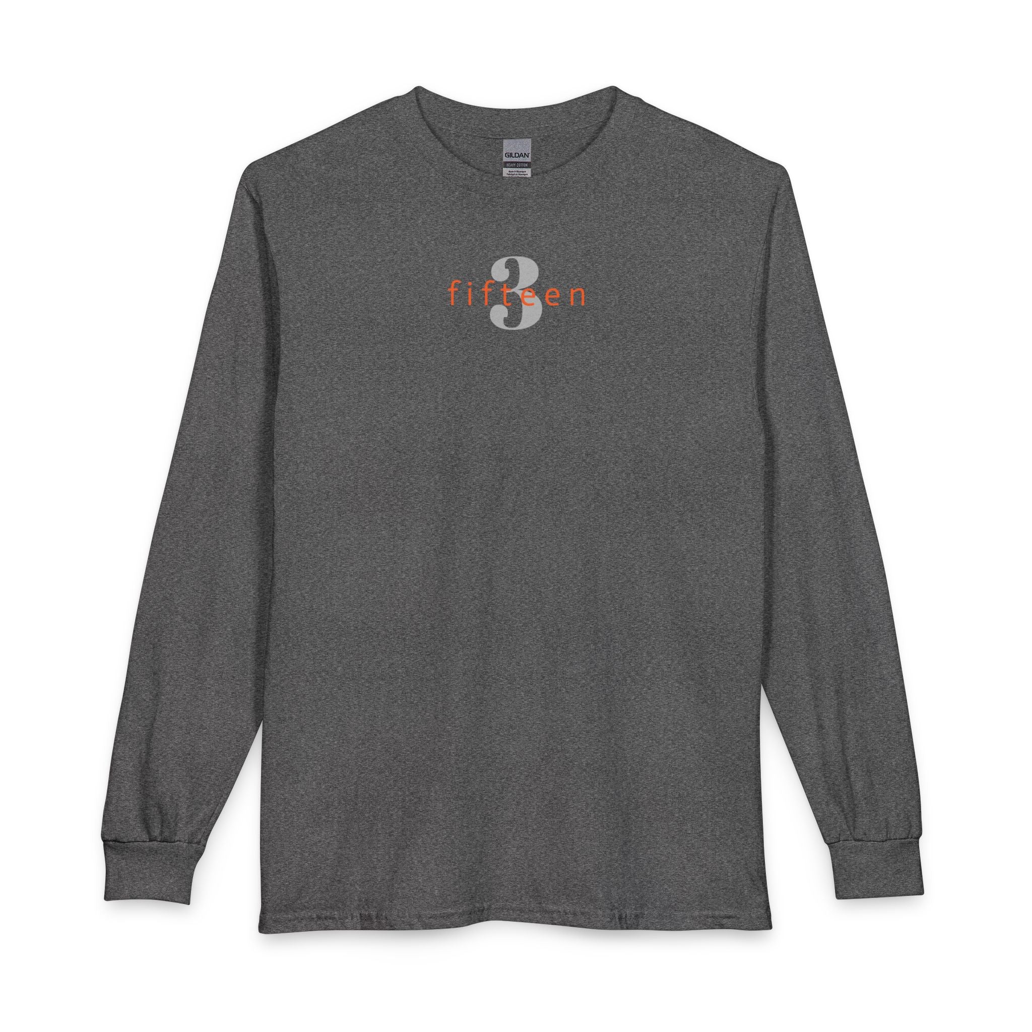 12 - Multi Colors Gildan 3 Fifteen Logo Long Sleeve Shirt — Minimal City Code Tee
