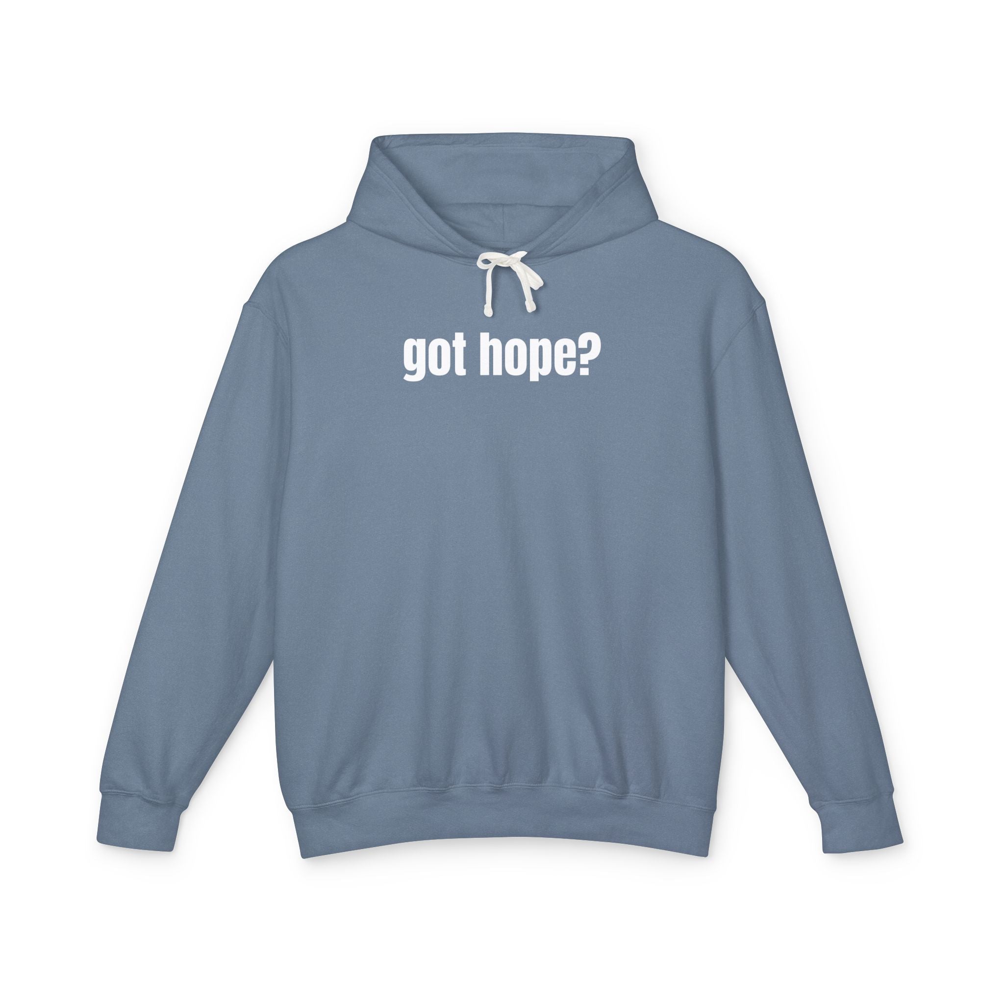 16 - Got Hope? Hoodie — Comfort Colors Minimalist Inspirational Pullover