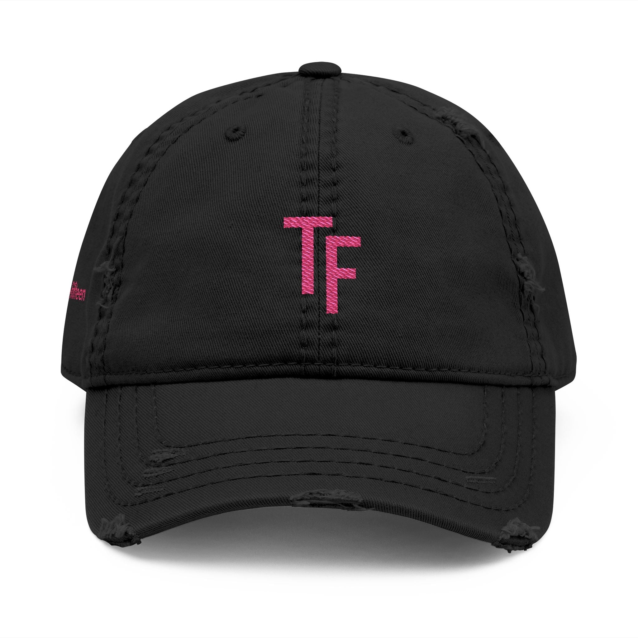 3 - Hat Distressed Embroidered TF Three Fifteen Dad Hat - Casual Chic Accessory