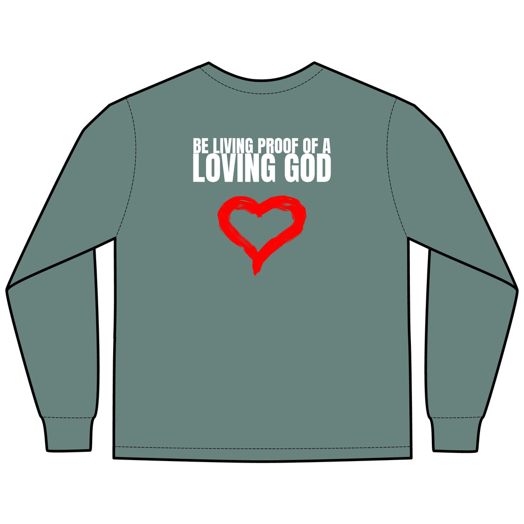 Be Living Proof  Multi Colors Hanes Garment-Dyed Long Sleeve T-Shirt with 315 Print