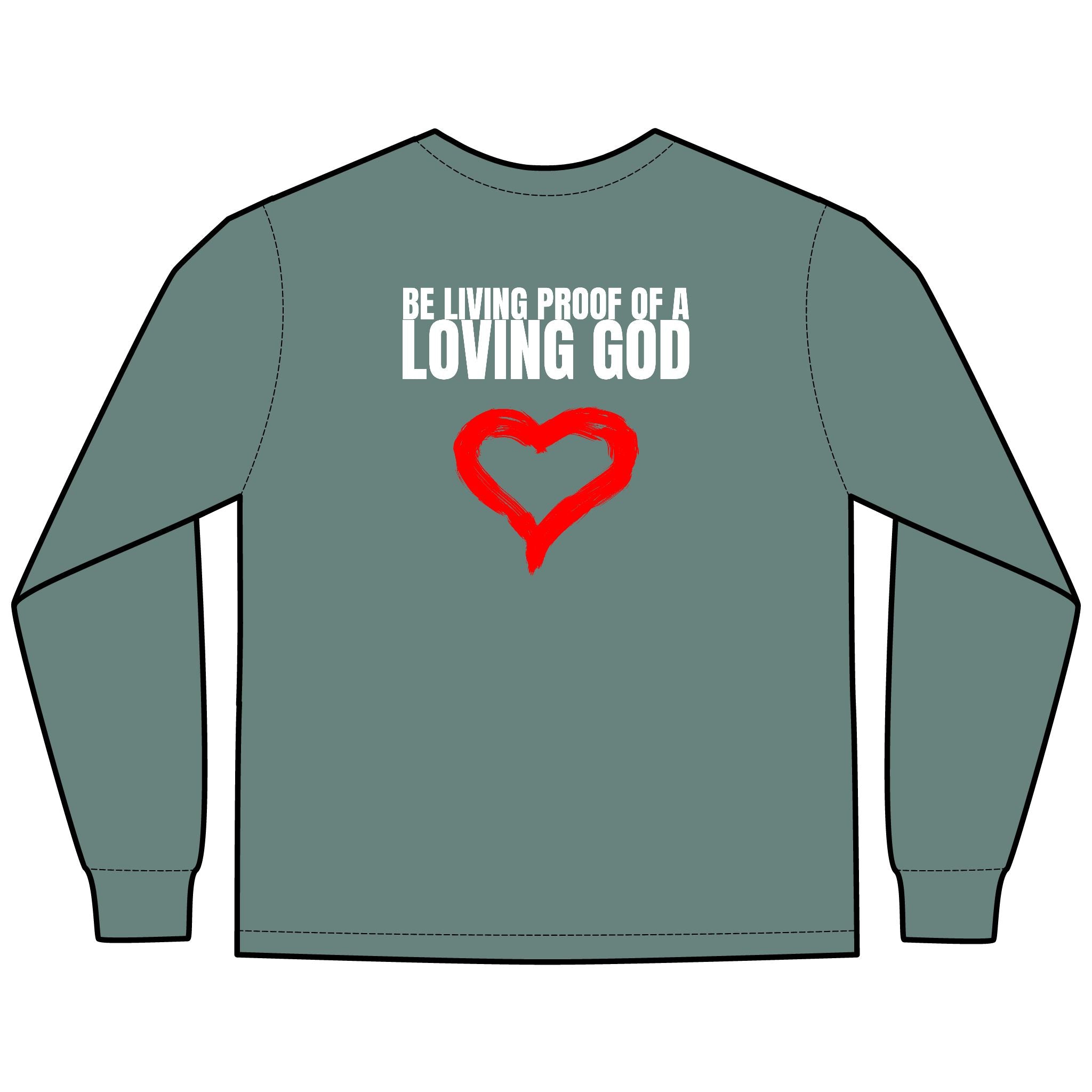 Be Living Proof  Multi Colors Hanes Garment-Dyed Long Sleeve T-Shirt with 315 Print