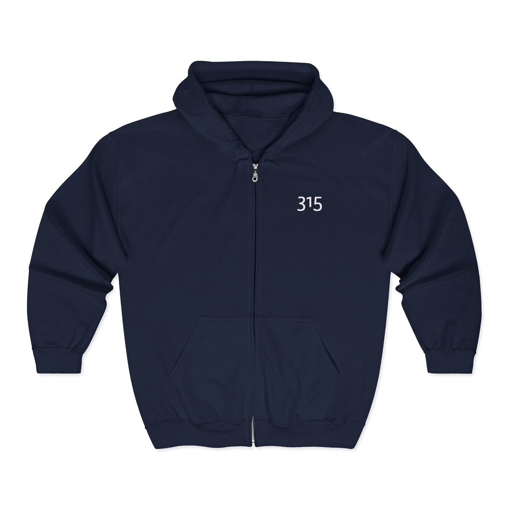 16 - Hoodie 315 Inspirational Quote Full Zip Hoodie