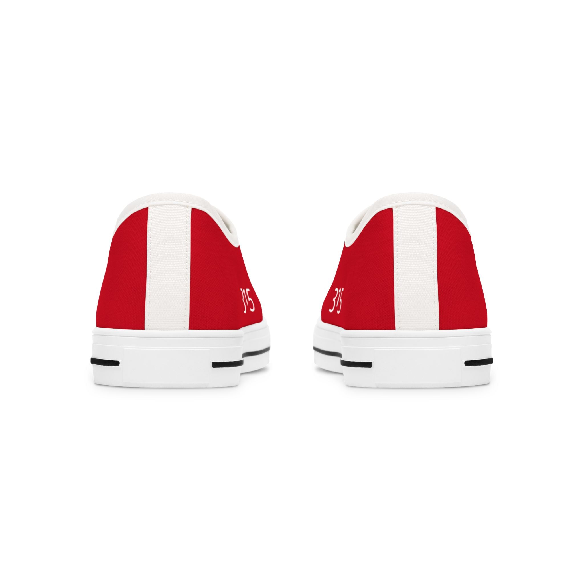 31 - Women's Low Top Sneakers TF — Minimal Grey Canvas Shoes with '315' Side Print