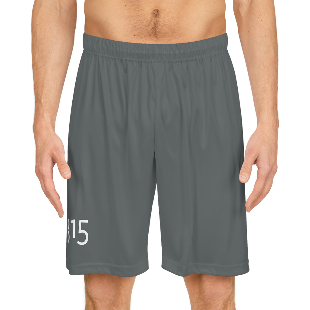 Performance Basketball Shorts - Stylish Gray with 315 Number