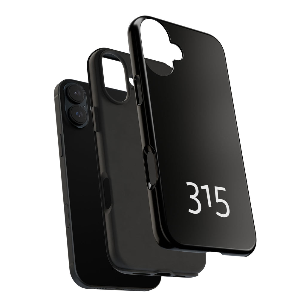 36 - Phone case 315 Tough Phone Case — Motivational Black Protective Cover