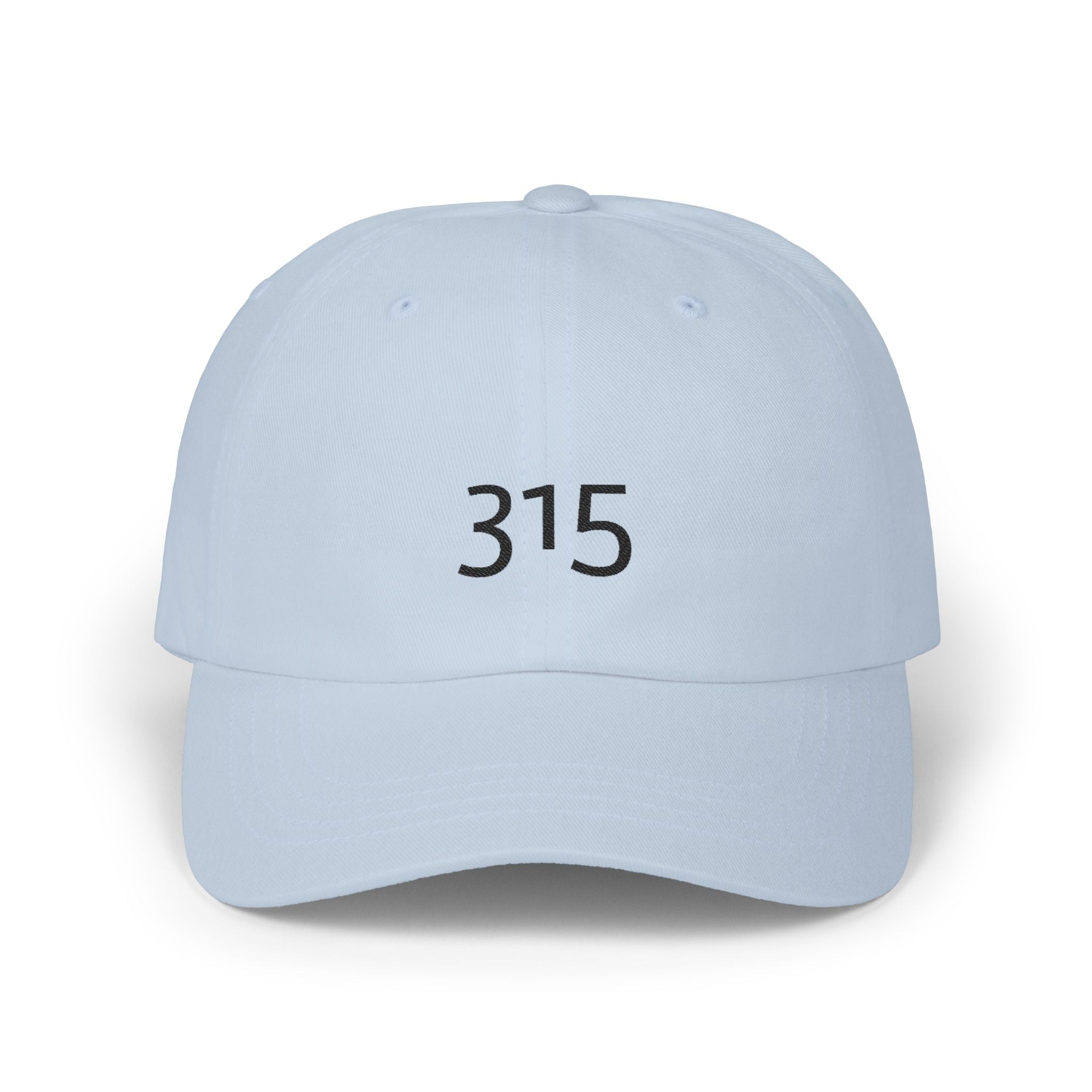 3 - Hat 315 Embroidered Dad Cap — Minimalist White Baseball Hat