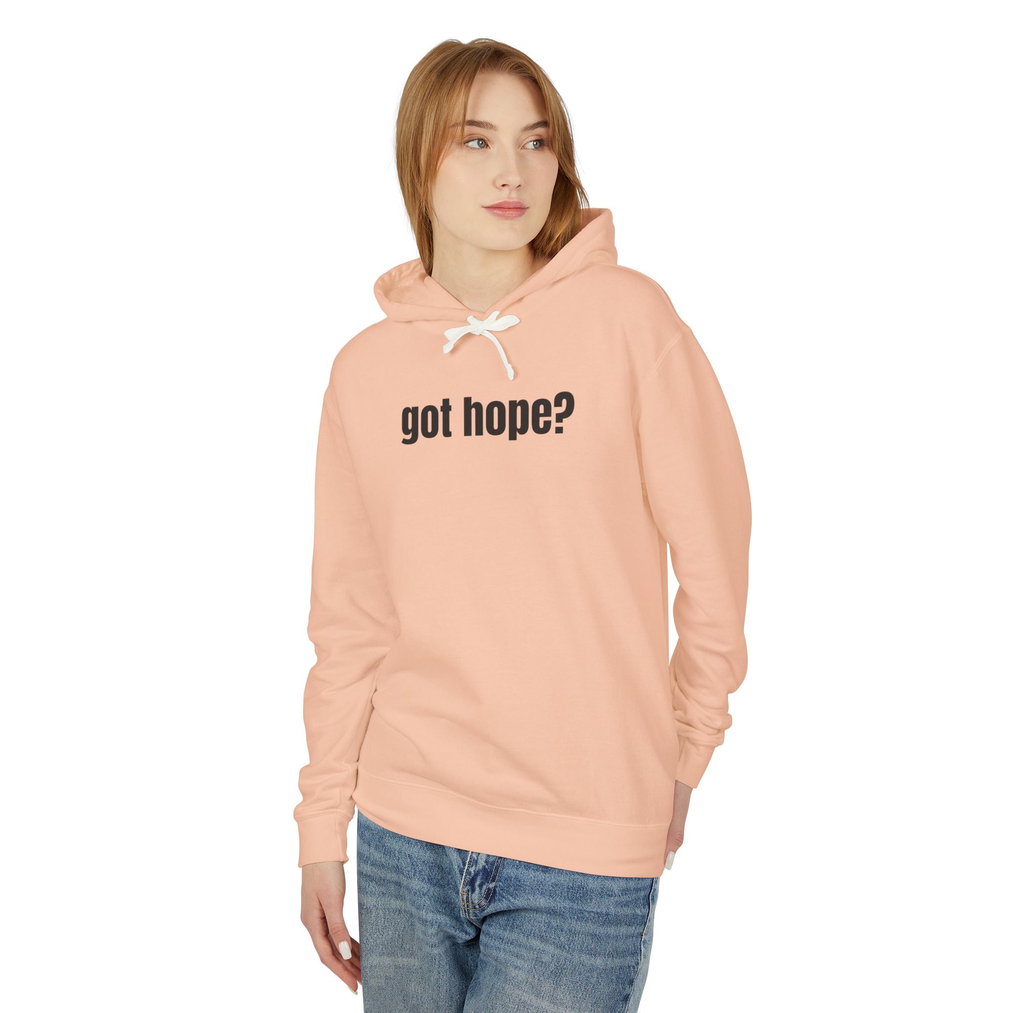 16 - Got Hope? Hoodie — Comfort Colors Minimalist Inspirational Pullover