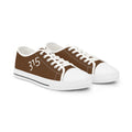 31 - Men's Low Top Sneakers — Minimal Grey Canvas Shoes with '315' Side Graphic