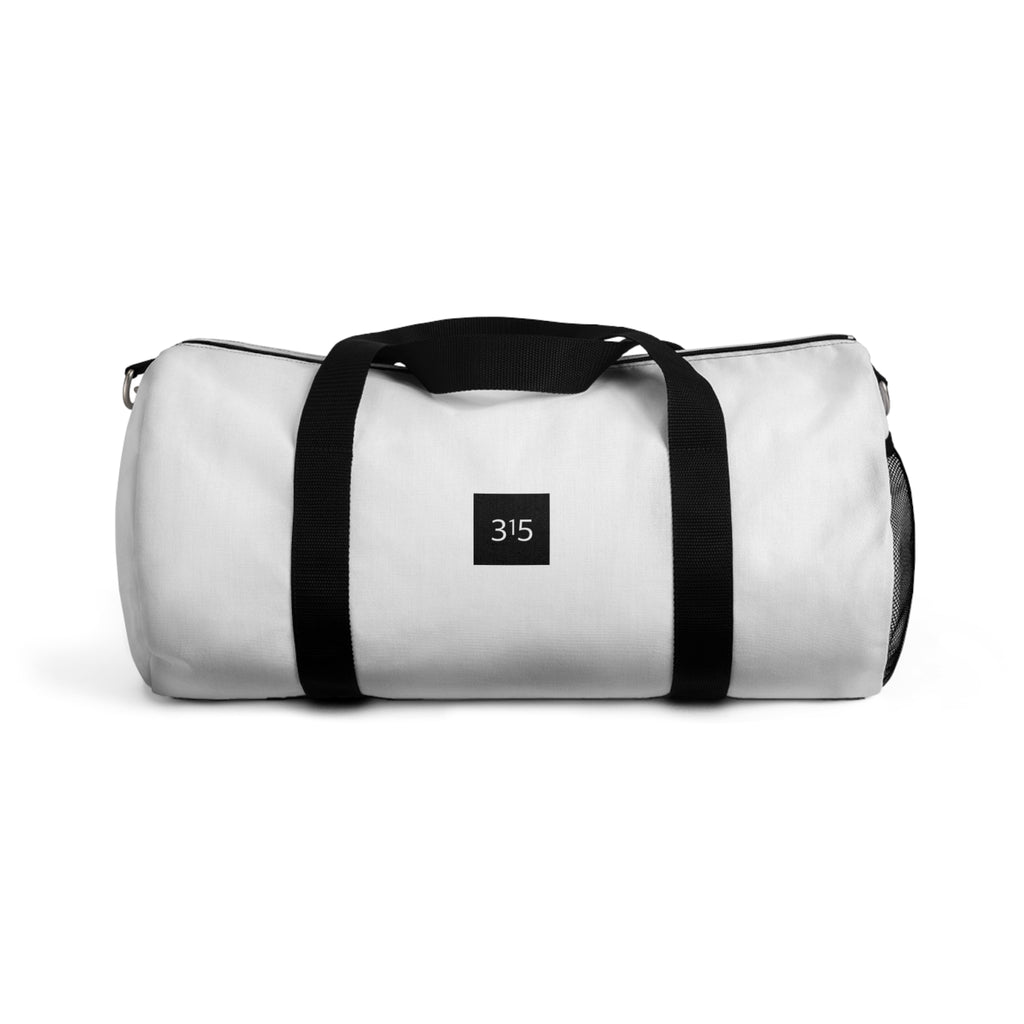 Classic White Duffel Bag – Minimalist Gym & Travel Tote