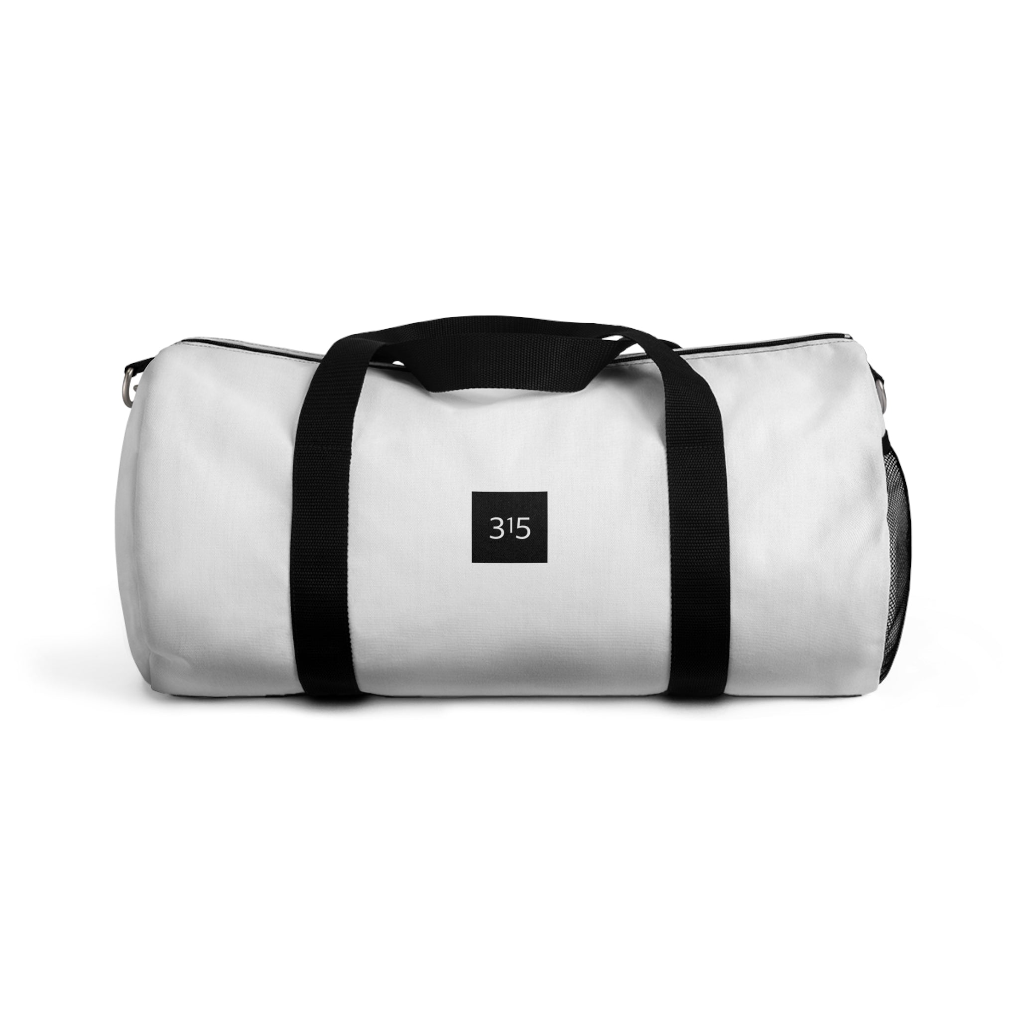 Classic White Duffel Bag – Minimalist Gym & Travel Tote