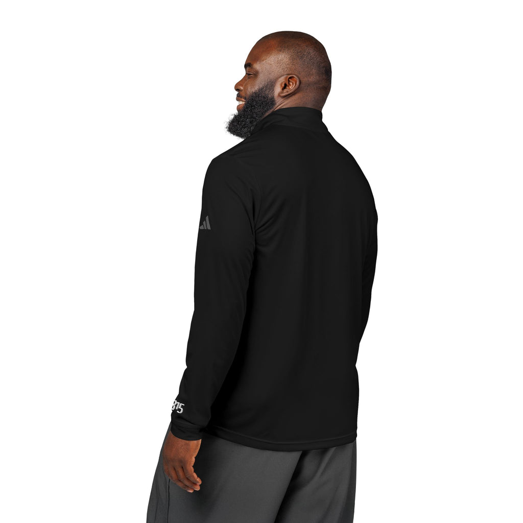 17 - Embroidered Adidas Quarter-Zip Pullover – White adidas® Performance Top