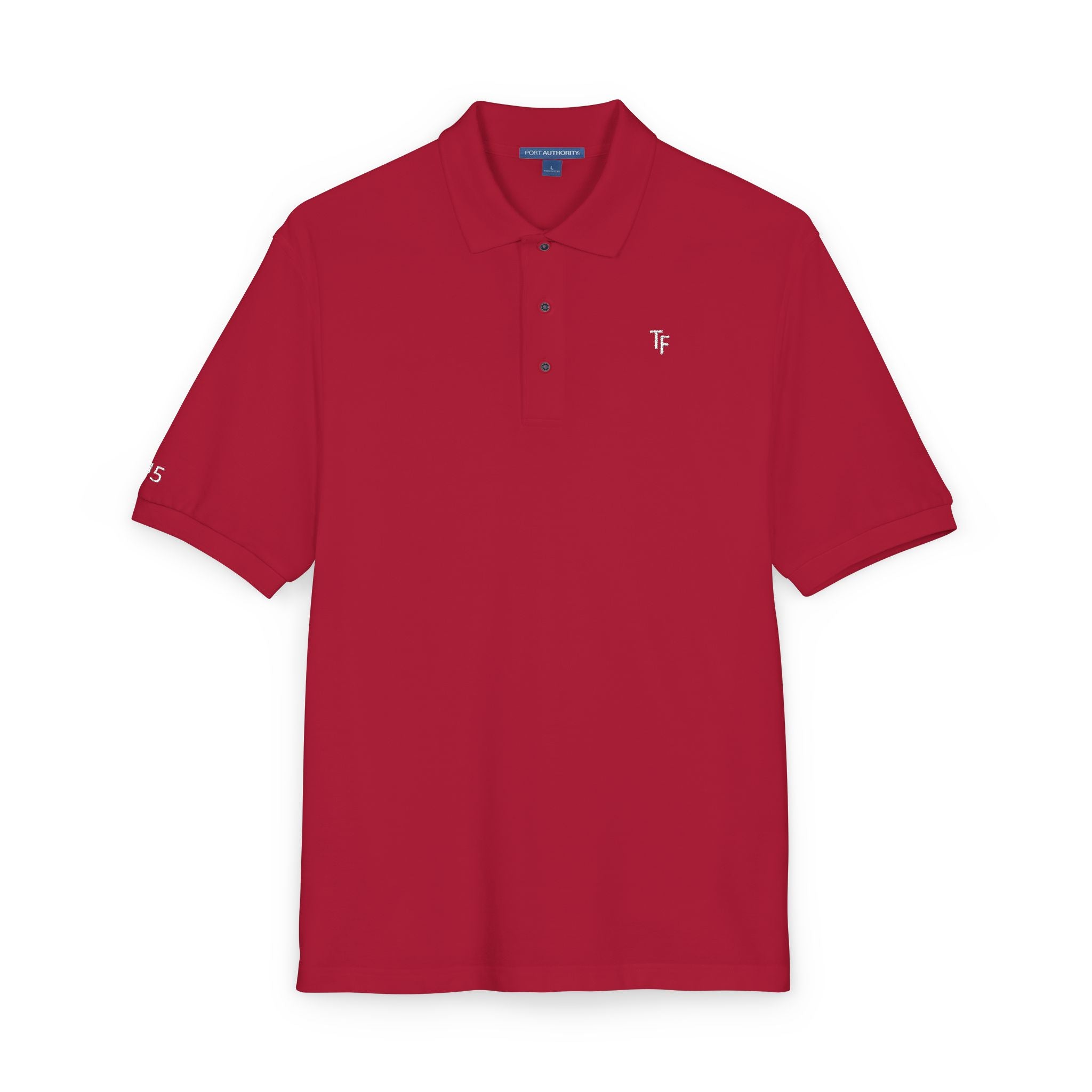 114 - Multi Color Sleek TF Embroidered Unisex Polo Shirt - Casual Elegance for Every Occasion