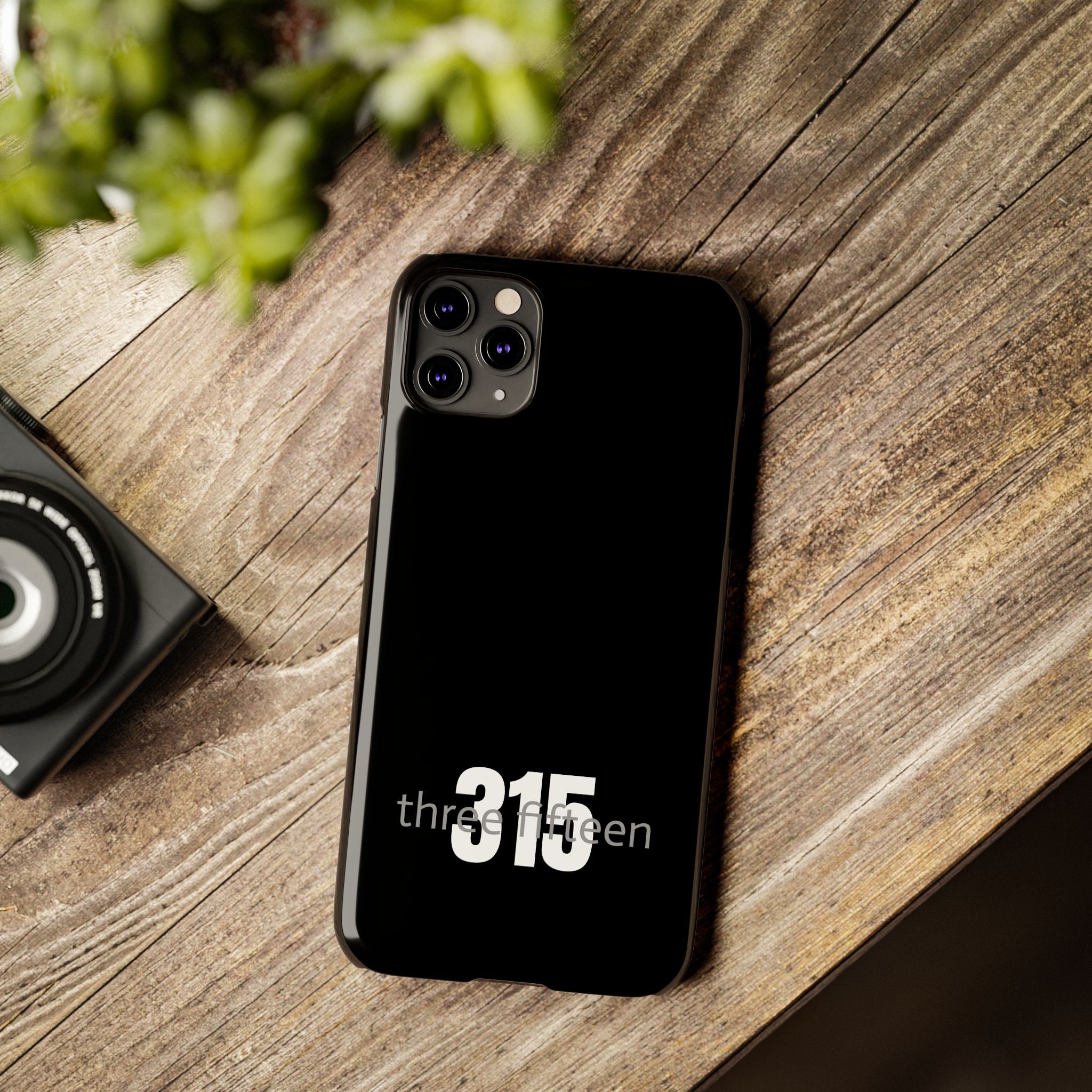 Copy of 36 - Phone case 315 Slim Phone Case — Motivational Black Protective Cover