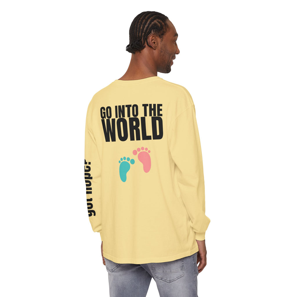 Copy of 315 Go Into the WorldUnisex Long Sleeve T-Shirt - Inspirational Casual Wear