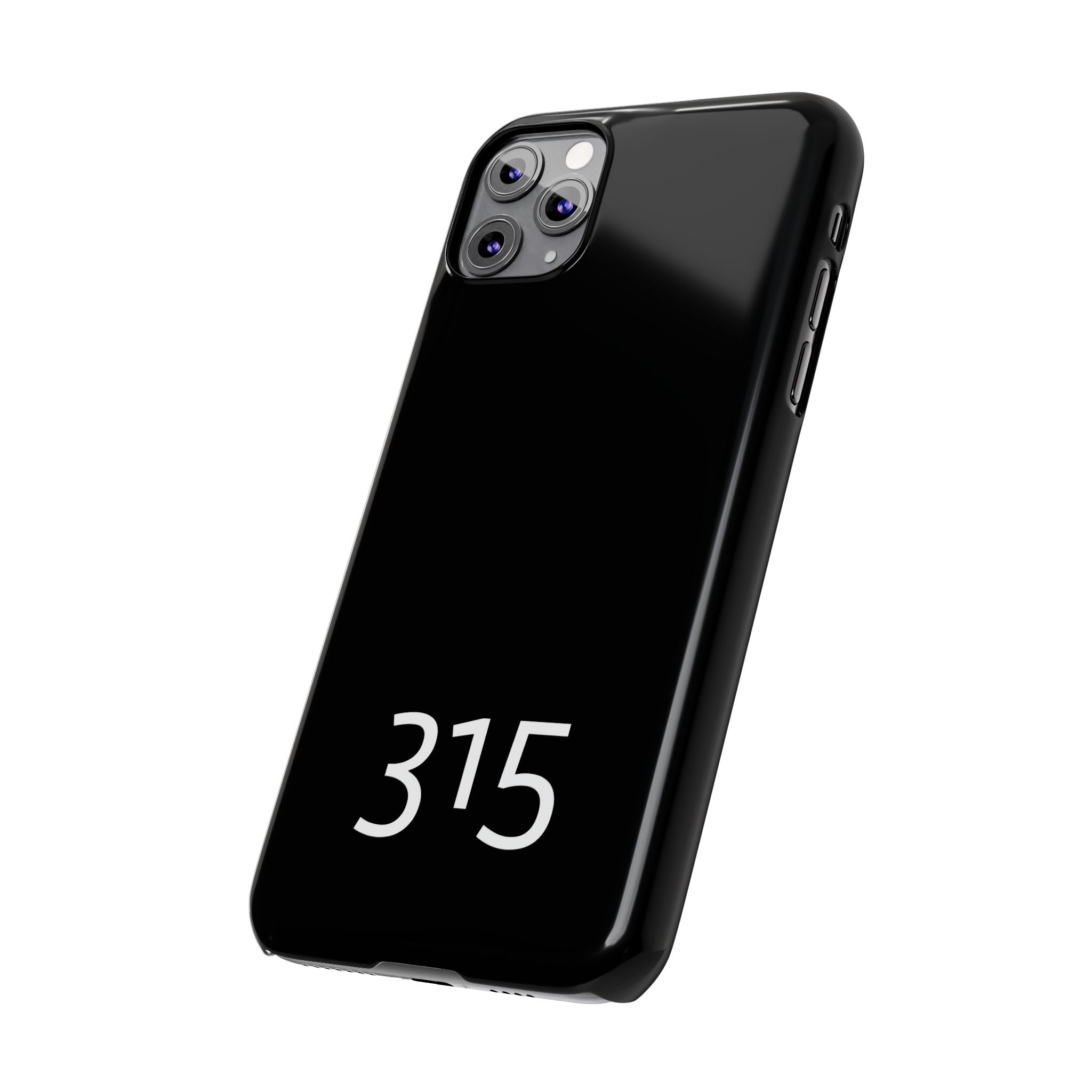 36 - Phone case 315 Slim Phone Case — Motivational Black Protective Cover
