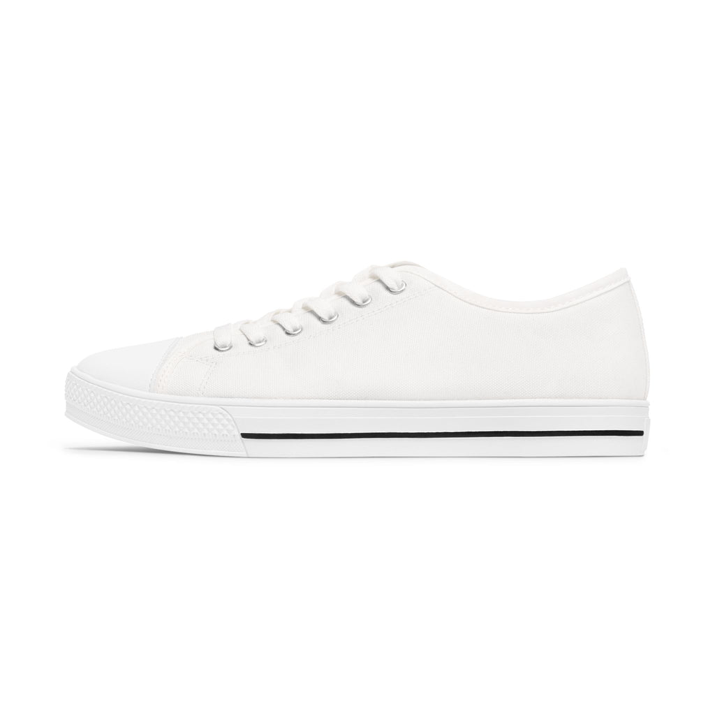 31 - Women’s White Low-Top Sneakers for Women - Minimal Casual Canvas Shoes
