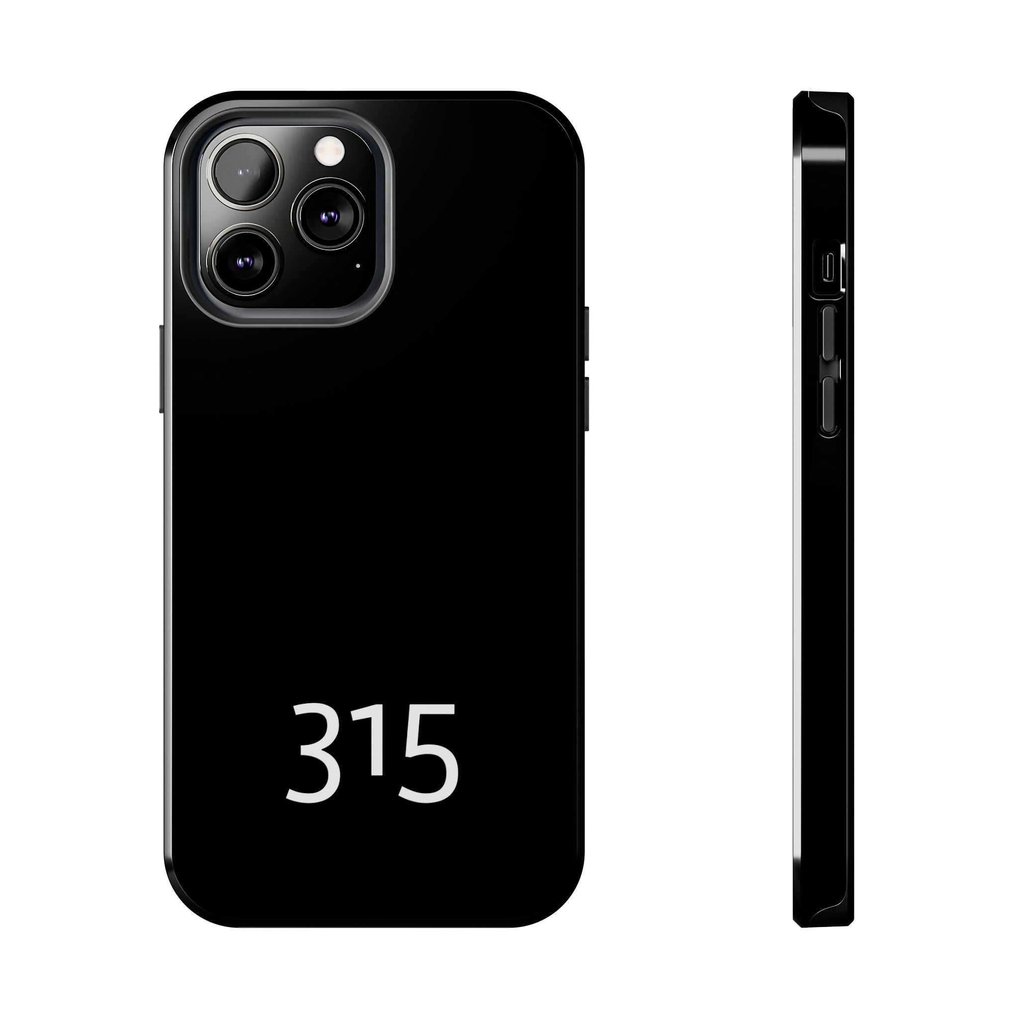36 - Phone case 315 Tough Phone Case — Motivational Black Protective Cover