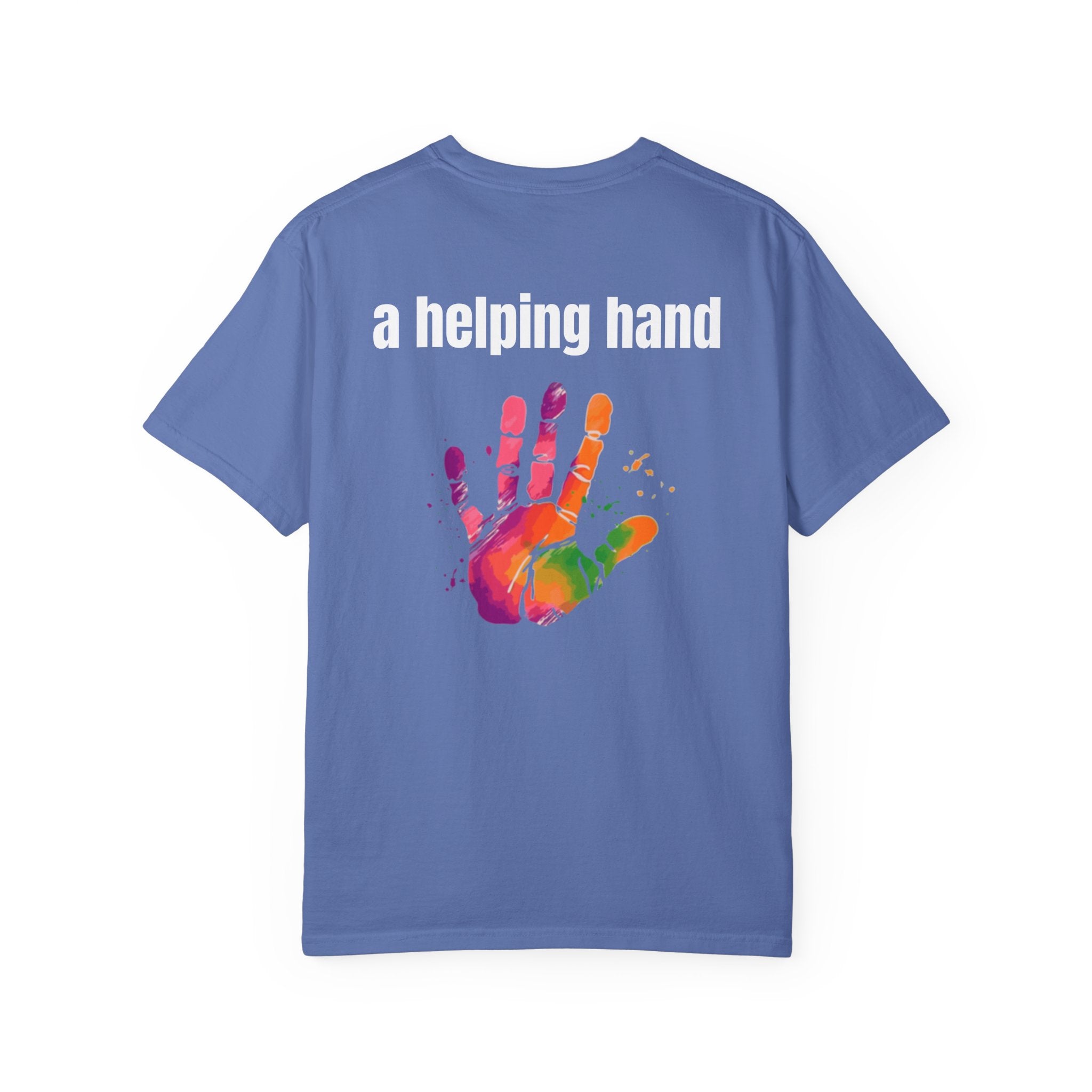 Multi Colors 315  “A Helping Hand” Graphic T-Shirt