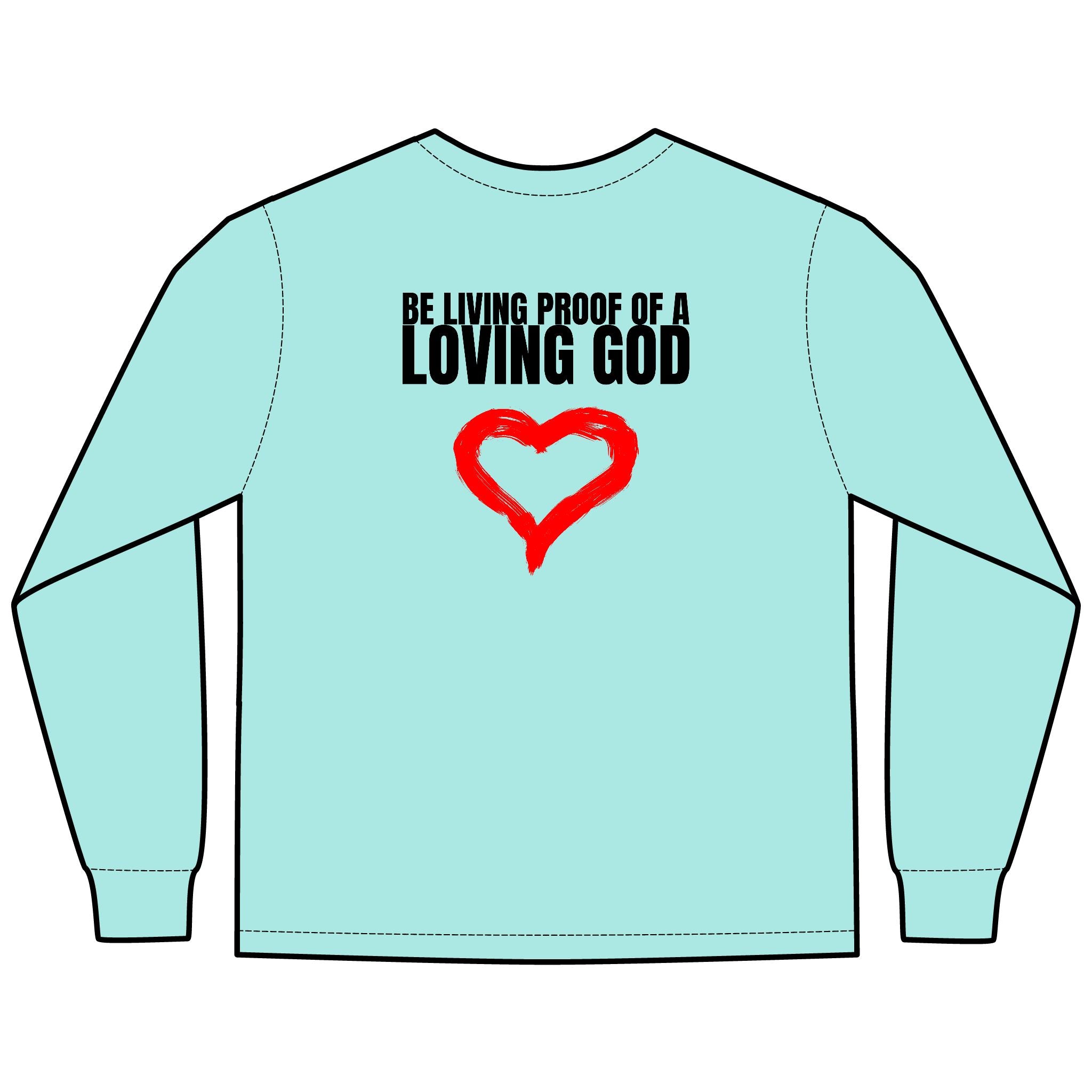 Be Living Proof  Multi Colors Hanes Garment-Dyed Long Sleeve T-Shirt with 315 Print