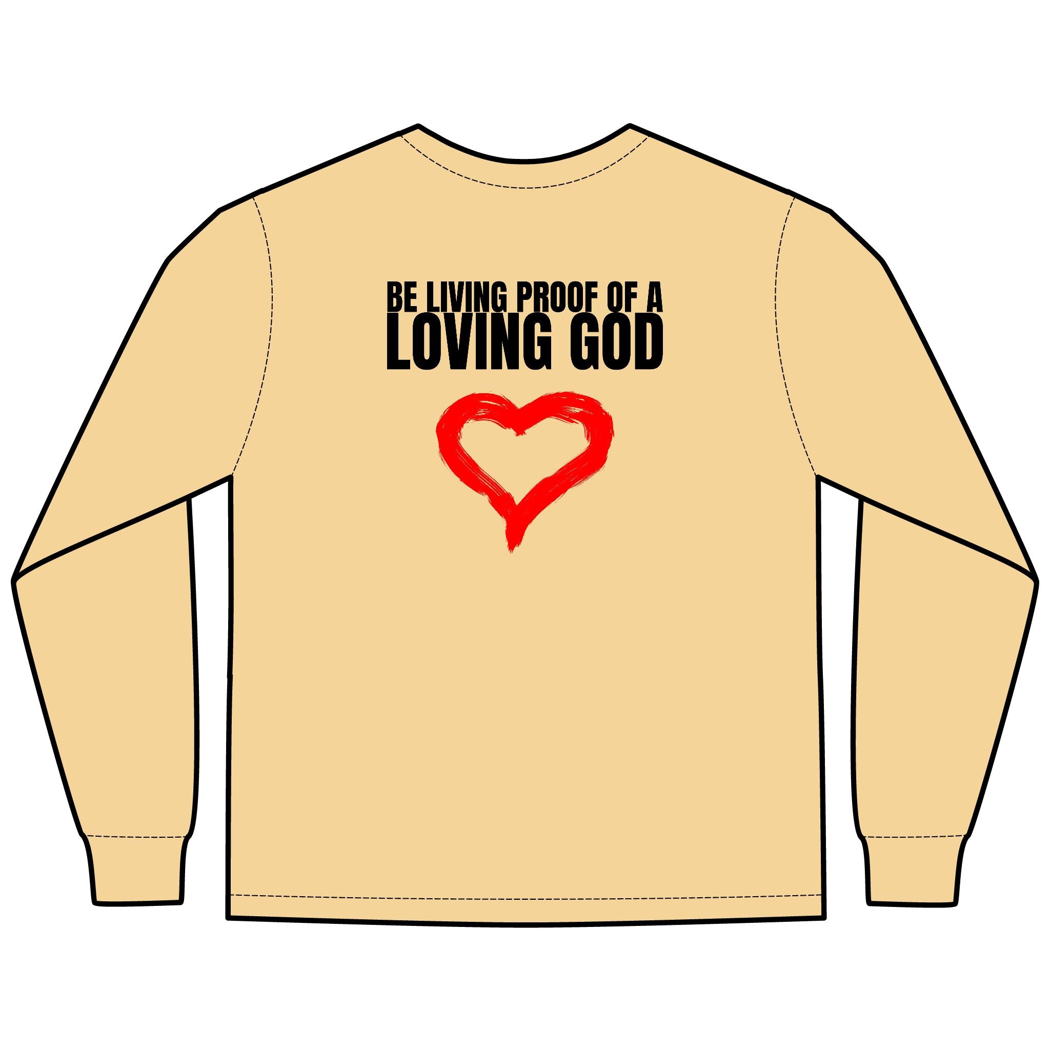 Be Living Proof  Multi Colors Hanes Garment-Dyed Long Sleeve T-Shirt with 315 Print