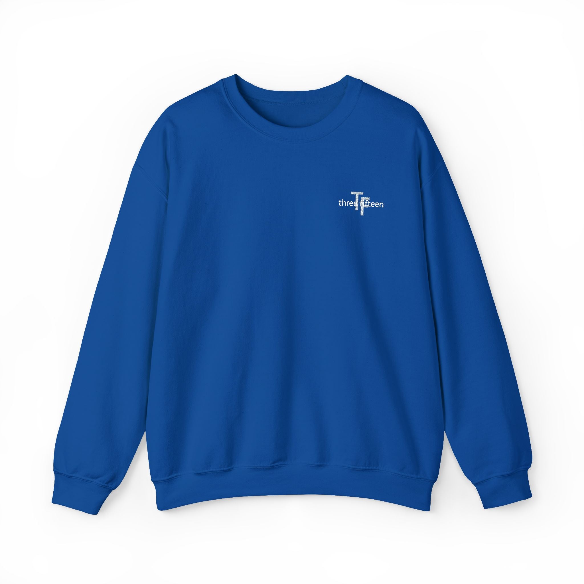15 - TF Three Fifteen Embroidered Crewneck Sweatshirt — Minimal Graphic Pullover