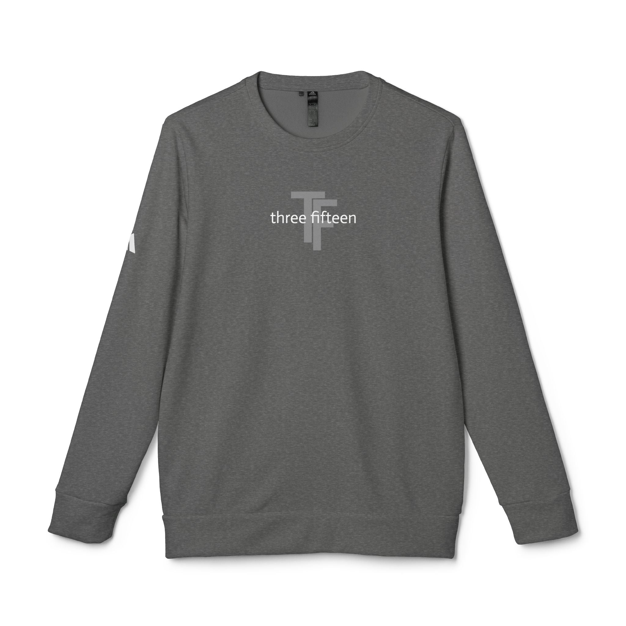 15 - Three Fifteen Overlay Adidas Multi Color Crewneck Sweatshirt — Subtle Logo Fleece
