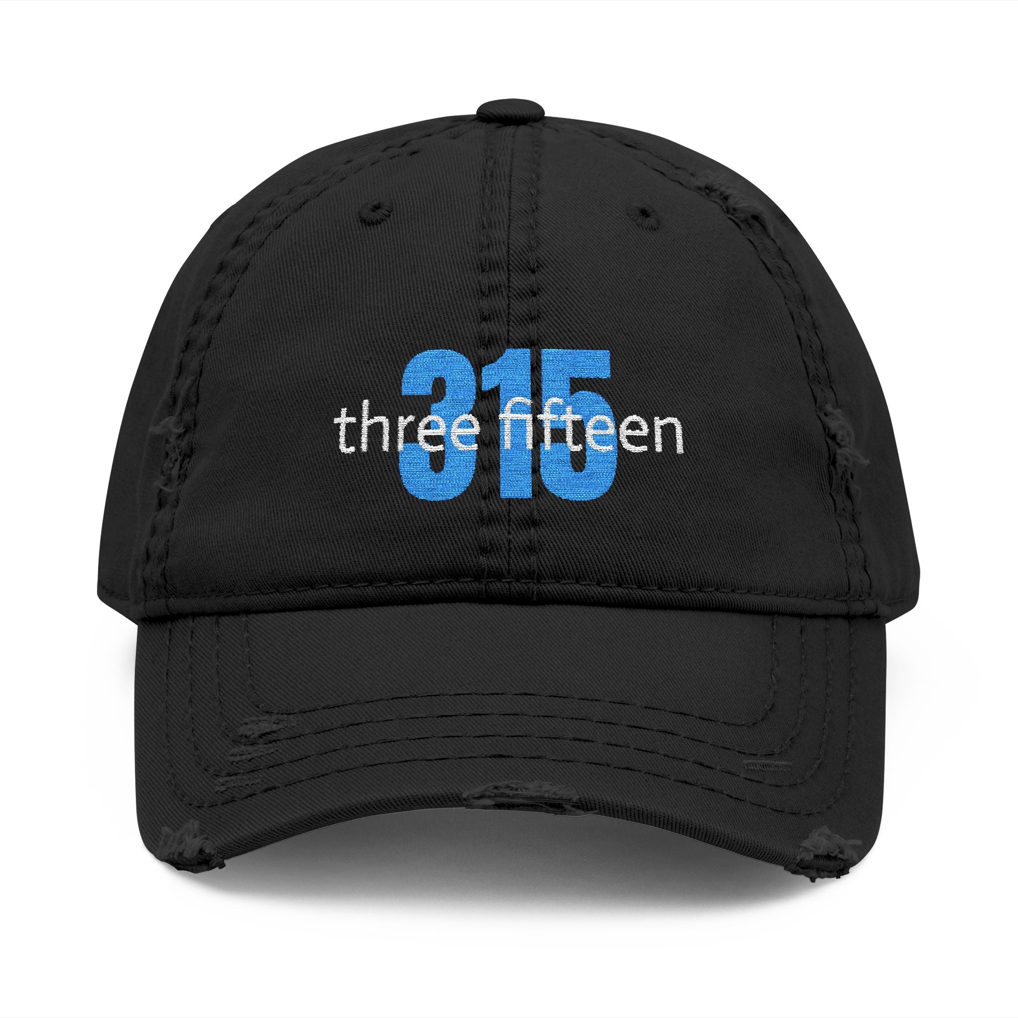 3 - Hat Distressed Embroidered Bold 315 Dad Hat - Casual Chic Accessory