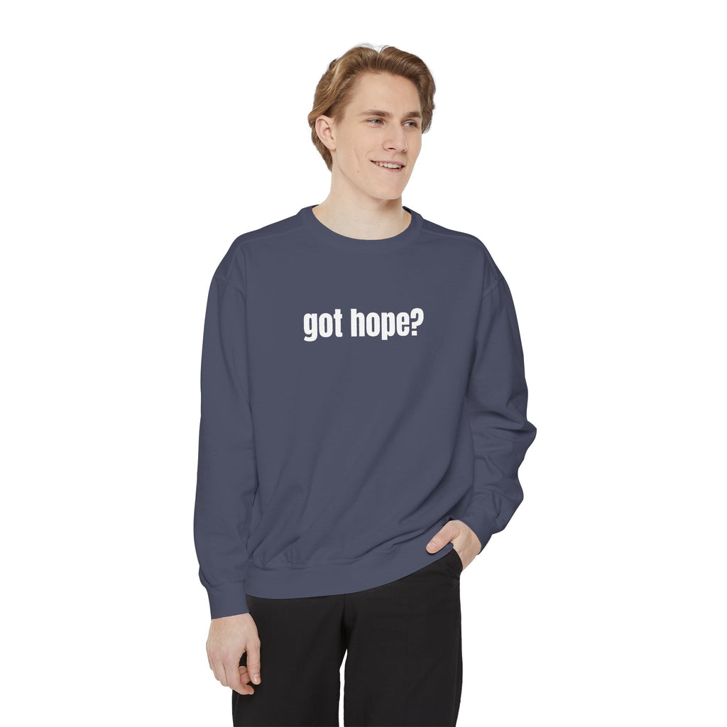 15 - Got Hope - Multi Color Cozy “A Helping Hand” Unisex Garment-Dyed Sweatshirt for Everyday Comfort