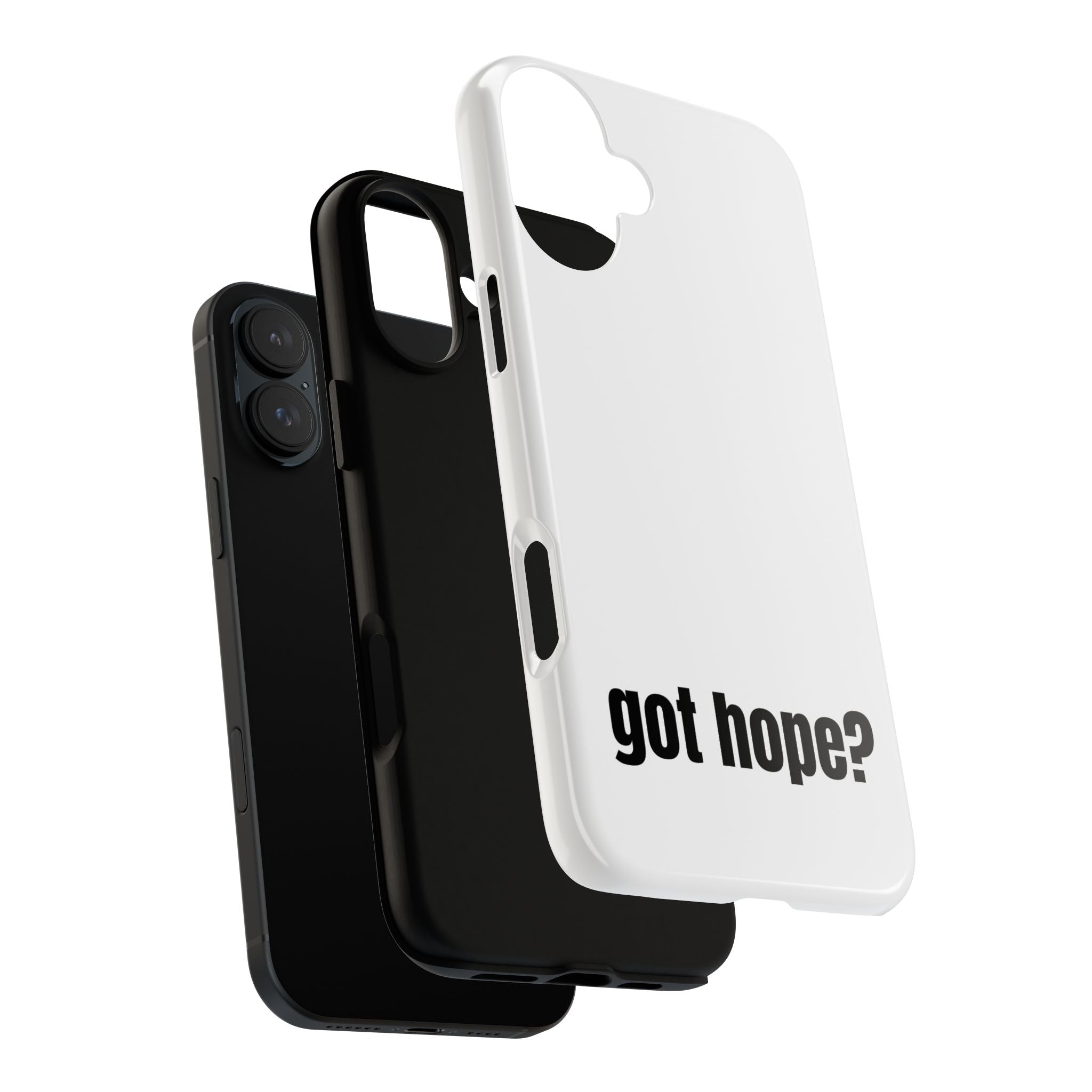 Phone Case — "got hope?" Minimalist Inspirational Protective Cover