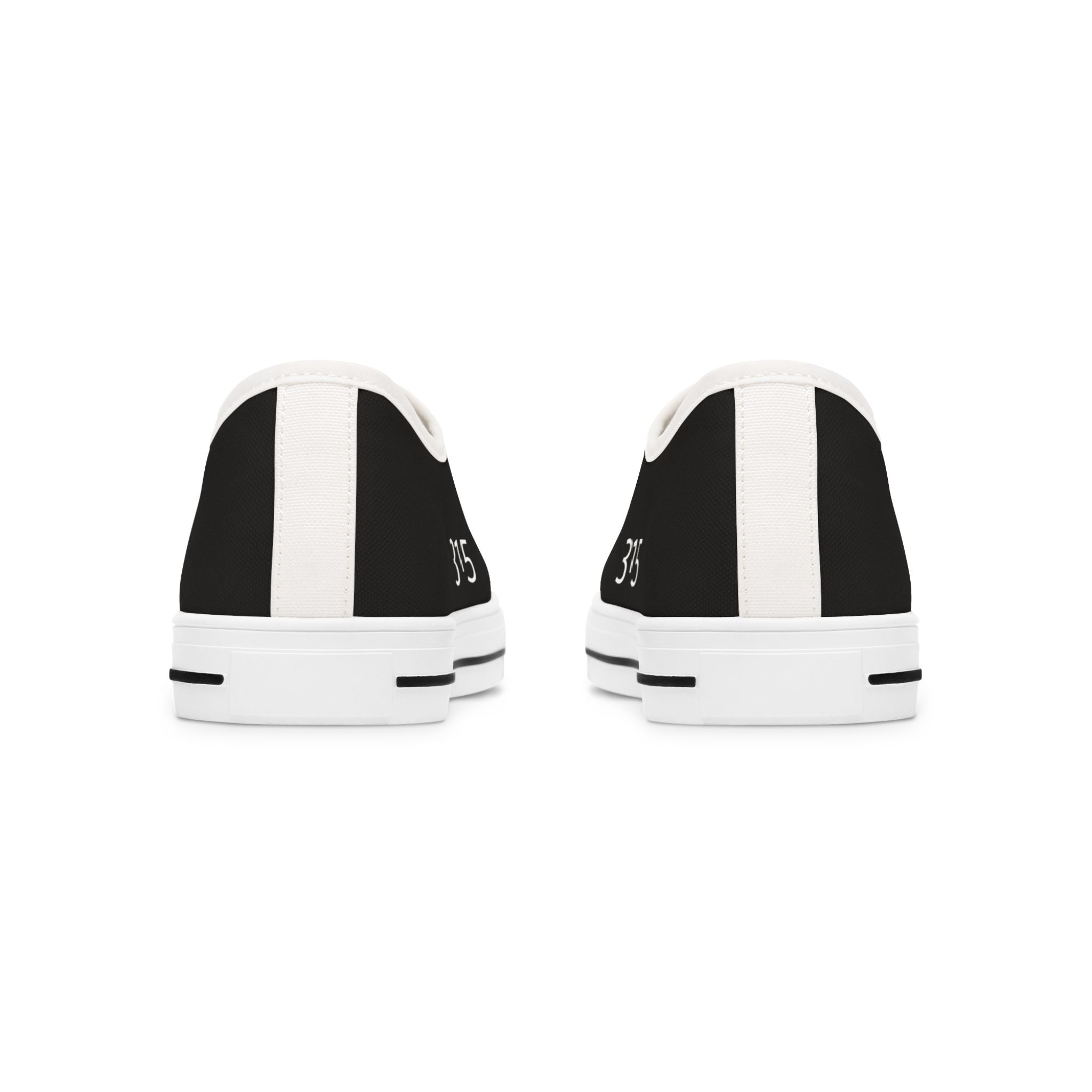 31 - Women's Low Top Sneakers TF — Minimal Grey Canvas Shoes with '315' Side Print
