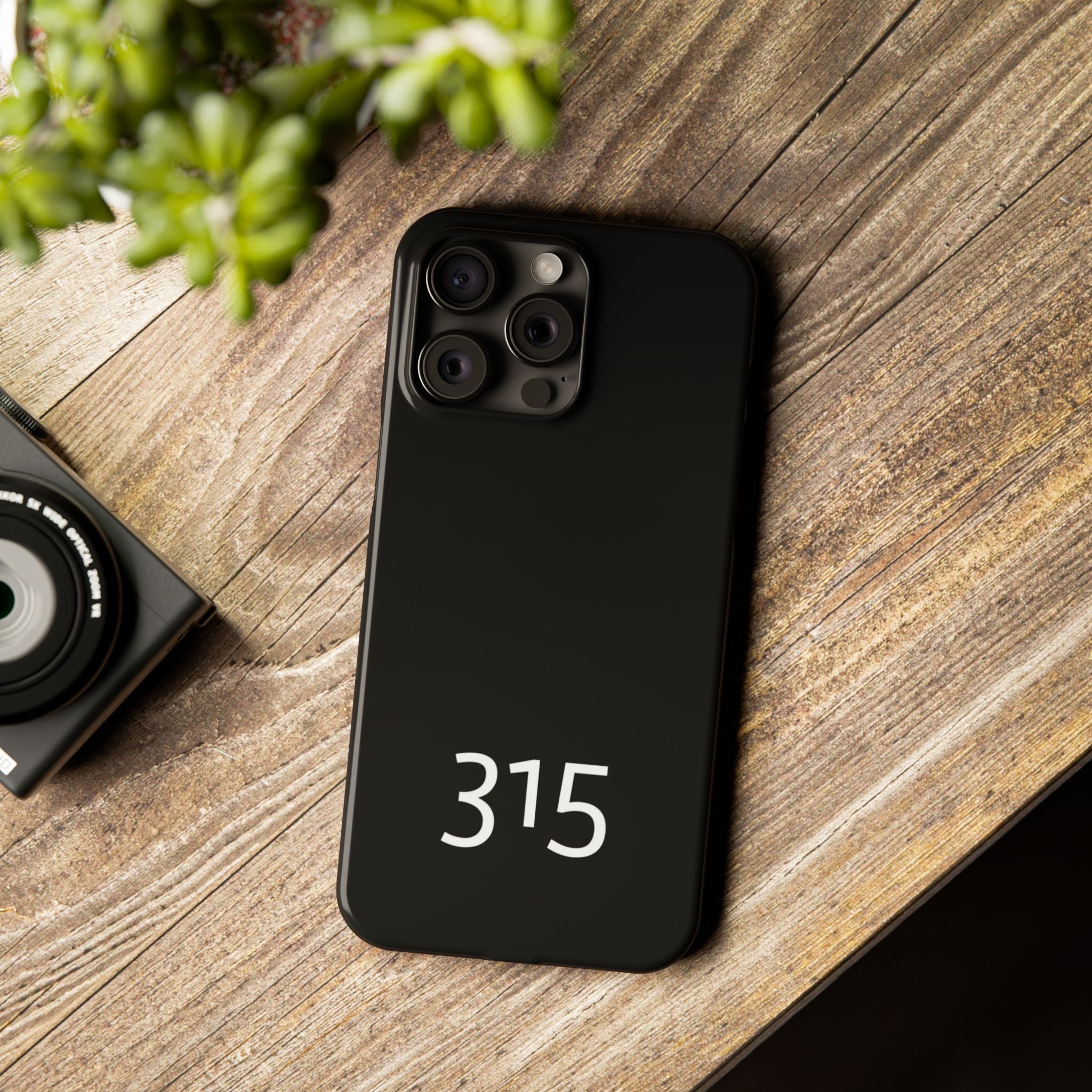 36 - Phone case 315 Slim Phone Case — Motivational Black Protective Cover