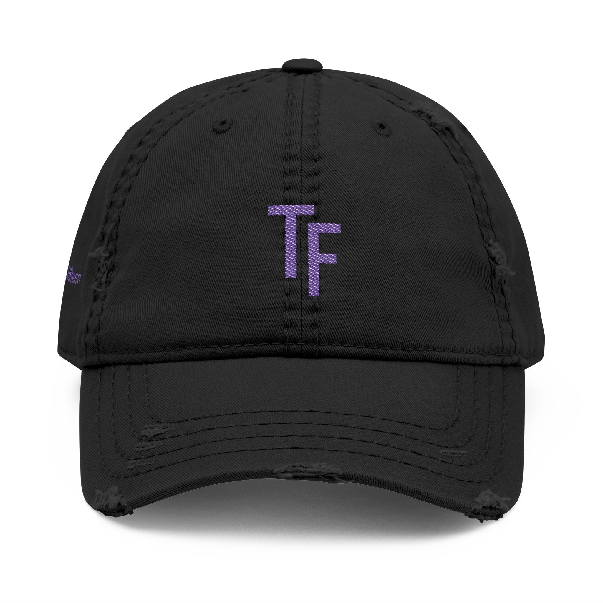 3 - Hat Distressed Embroidered TF Three Fifteen Dad Hat - Casual Chic Accessory